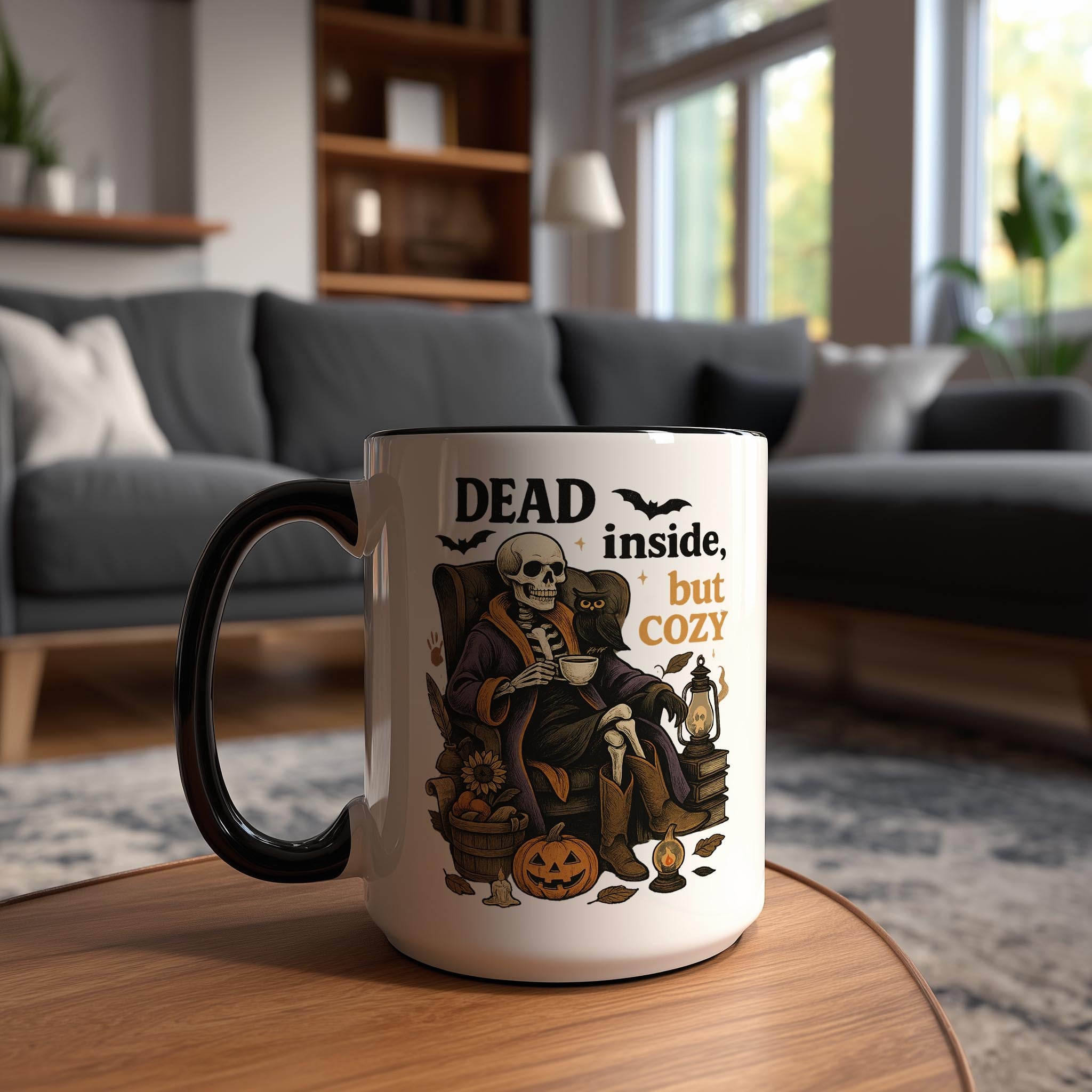 Dead Inside, But Cozy - Halloween Mug
