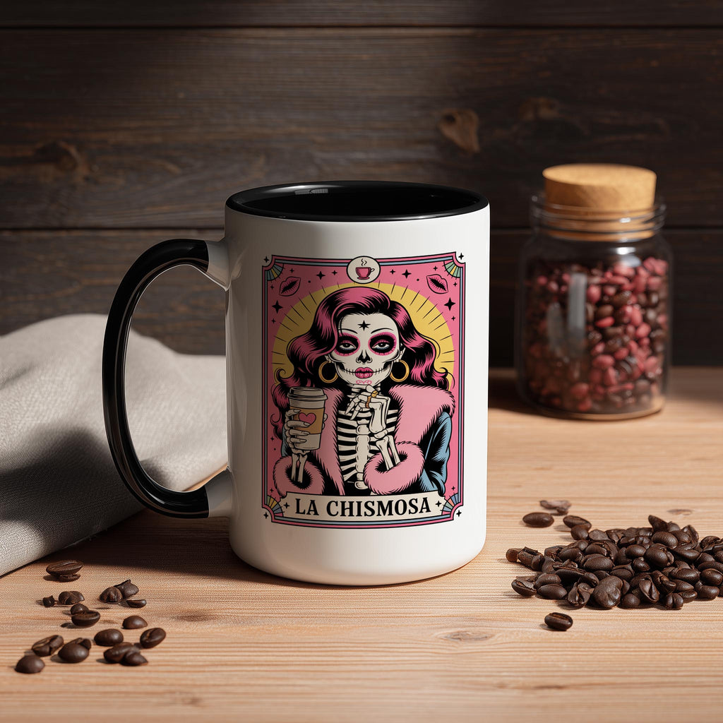 La Chismosa - The Gossip - Skeleton Tarot Card - Adult Humor Mug