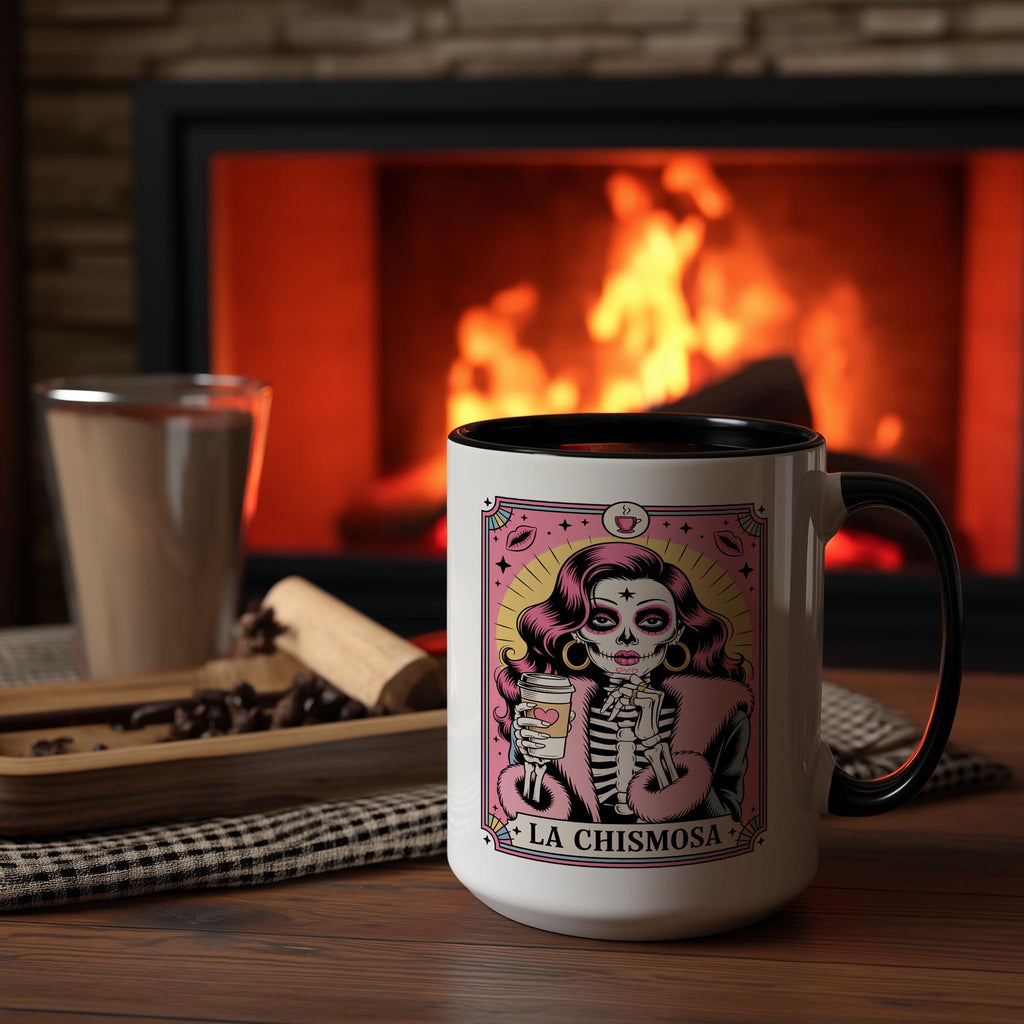 La Chismosa - The Gossip - Skeleton Tarot Card - Adult Humor Mug