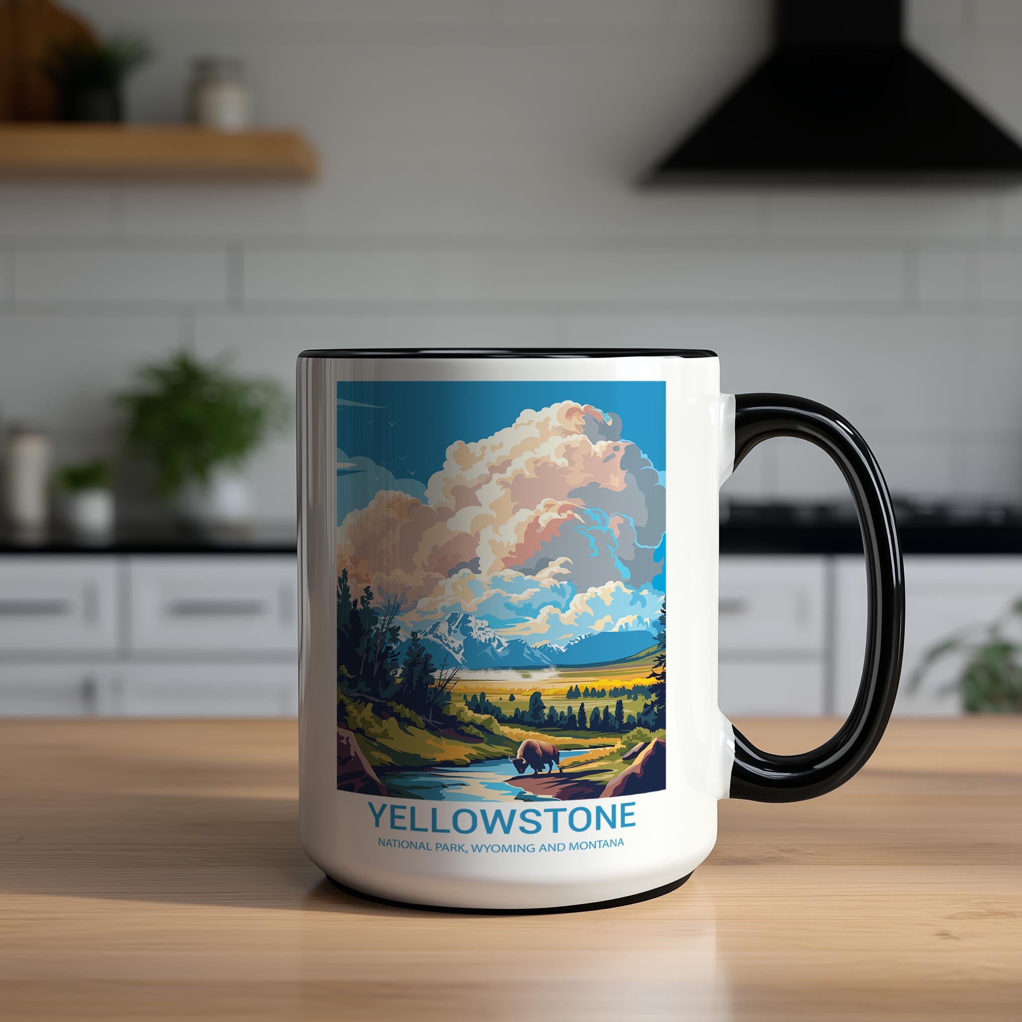 Yellowstone - Wyoming and Montana - US National Park Tourism Mug