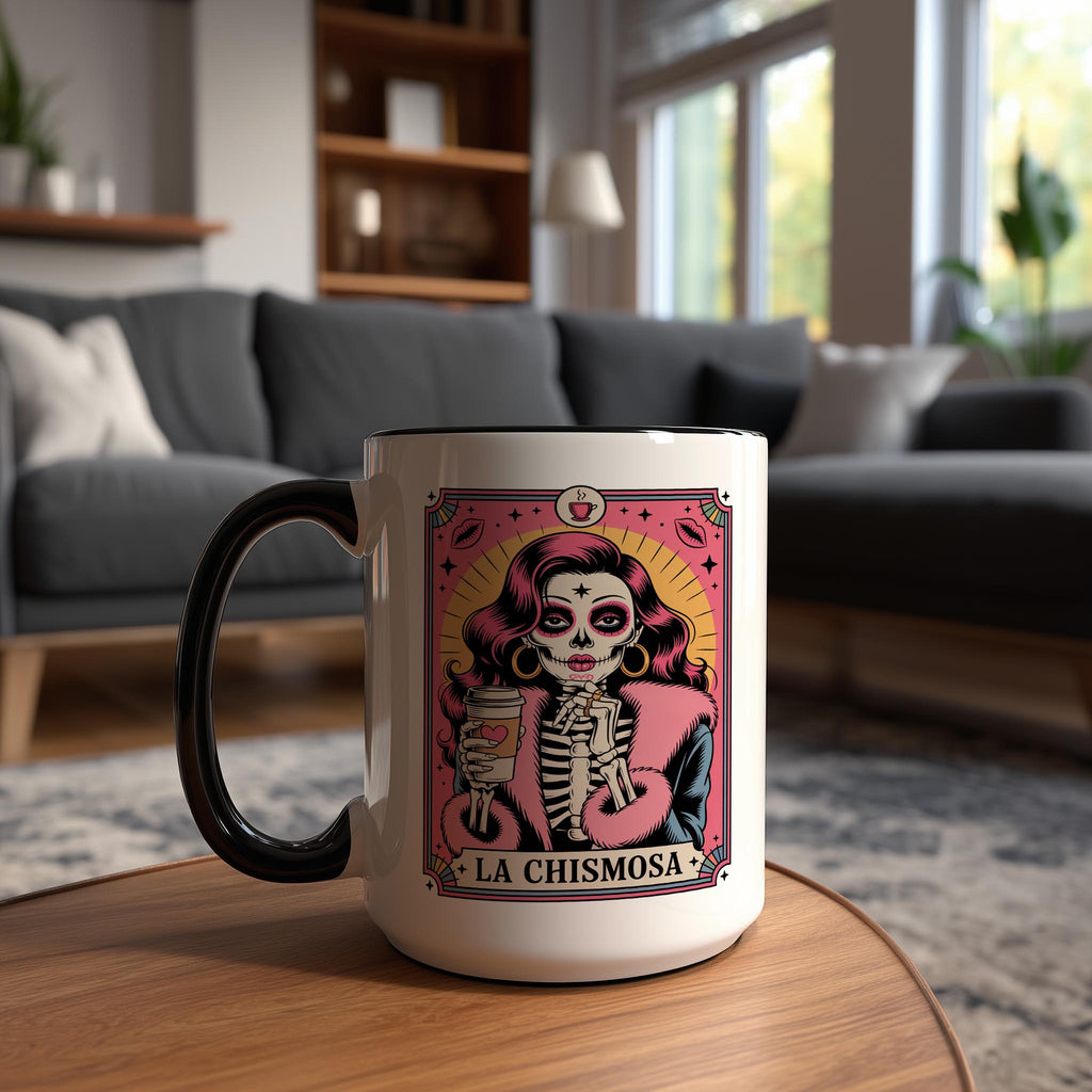 La Chismosa - The Gossip - Skeleton Tarot Card - Adult Humor Mug