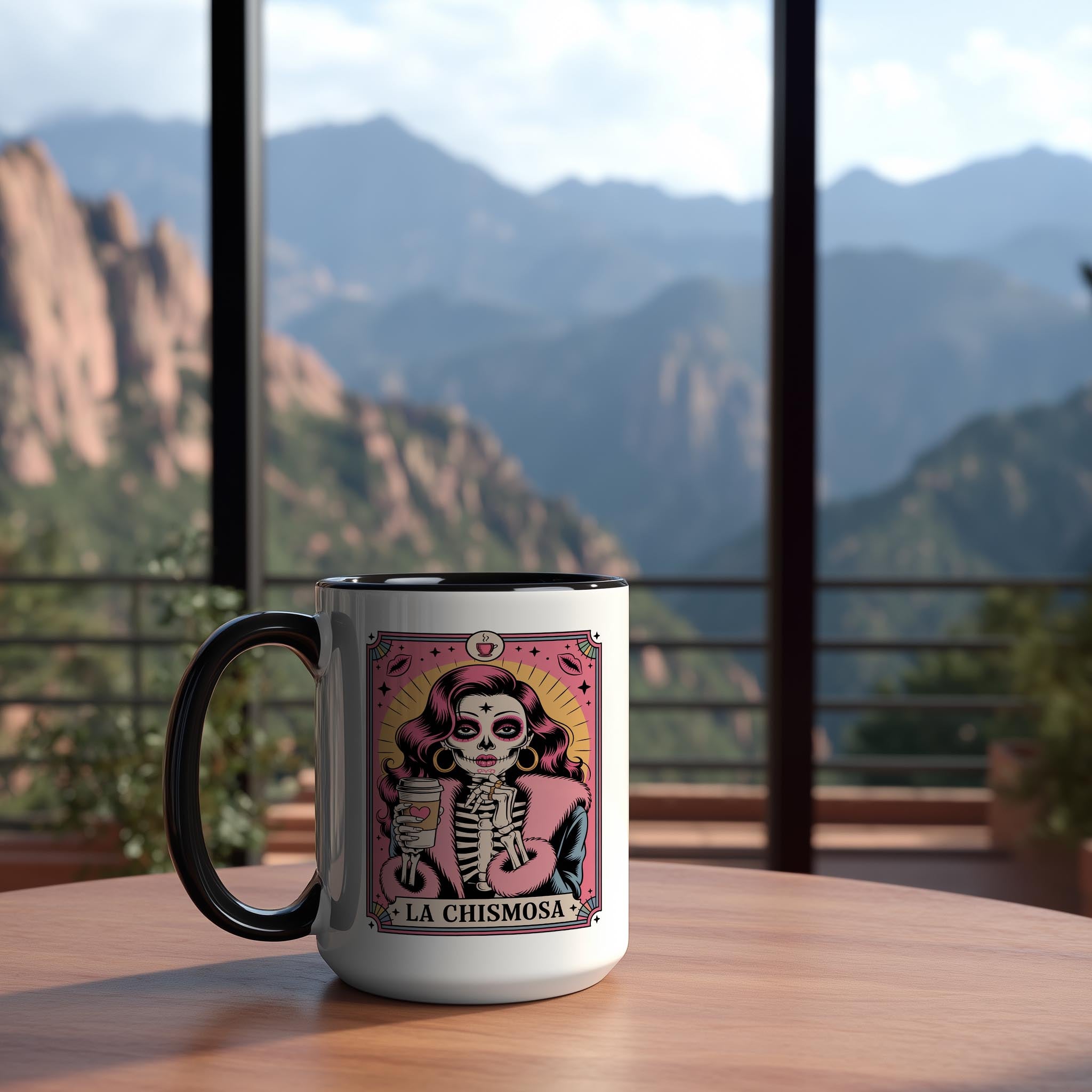 La Chismosa - The Gossip - Skeleton Tarot Card - Adult Humor Mug