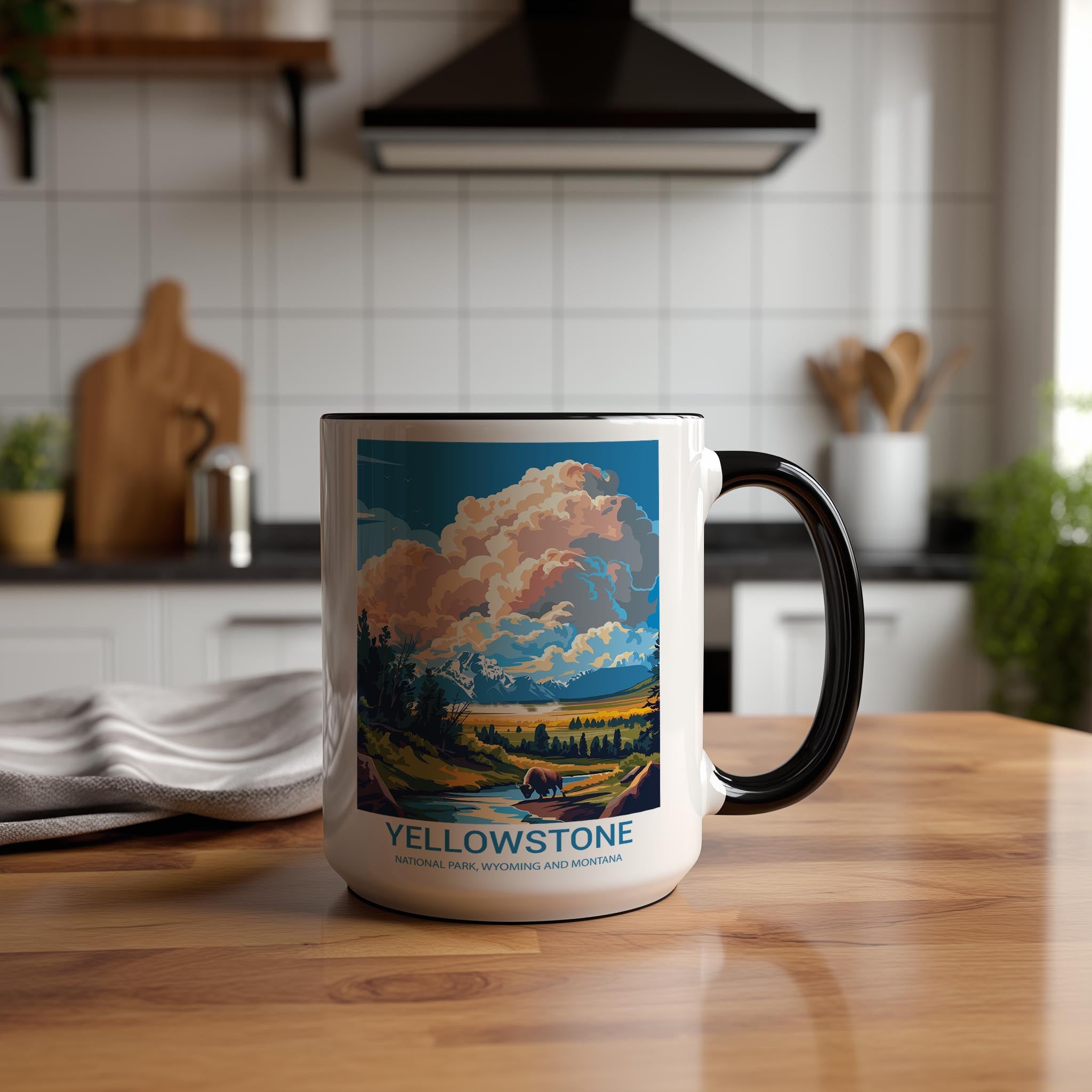 Yellowstone - Wyoming and Montana - US National Park Tourism Mug