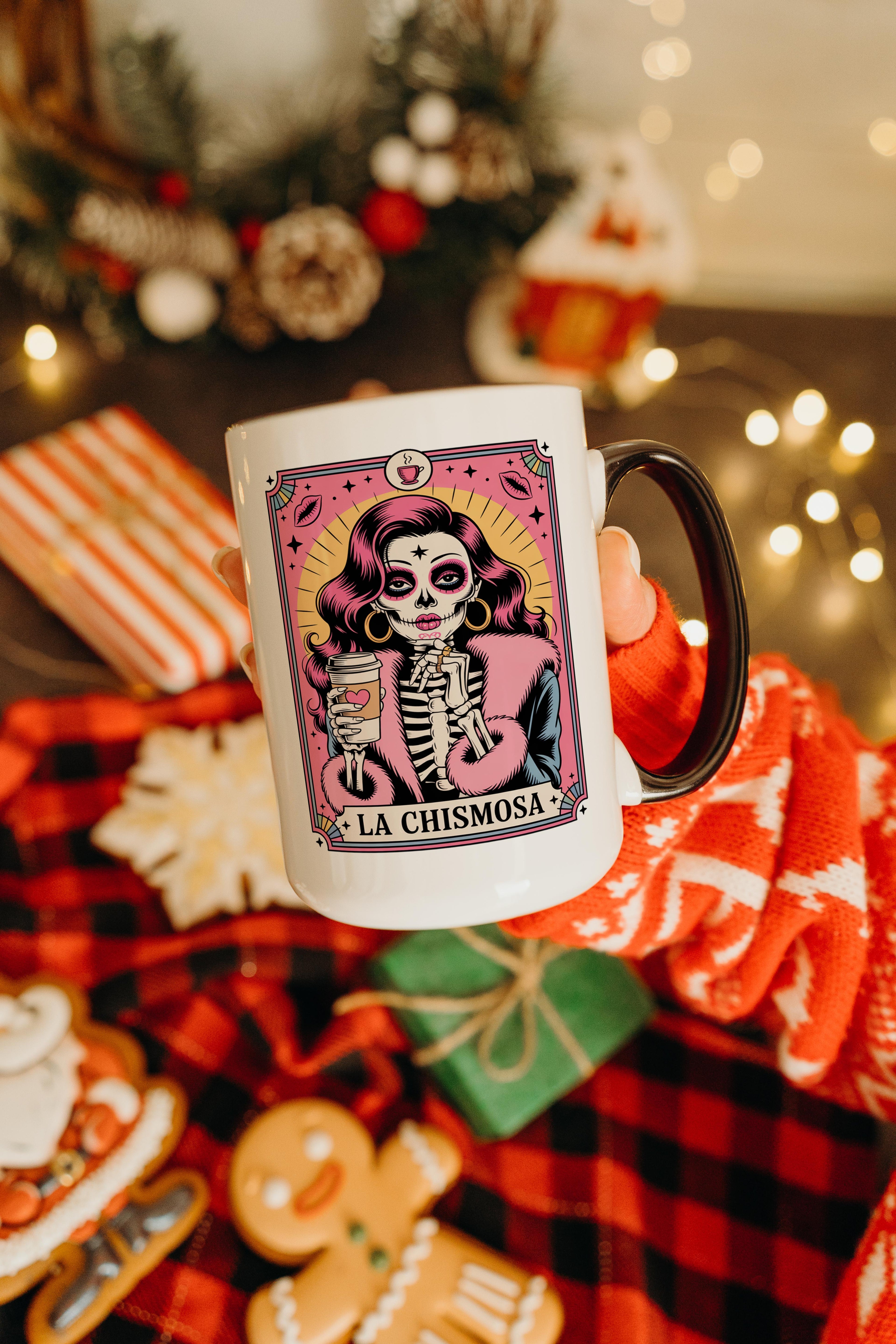 La Chismosa - The Gossip - Skeleton Tarot Card - Adult Humor Mug