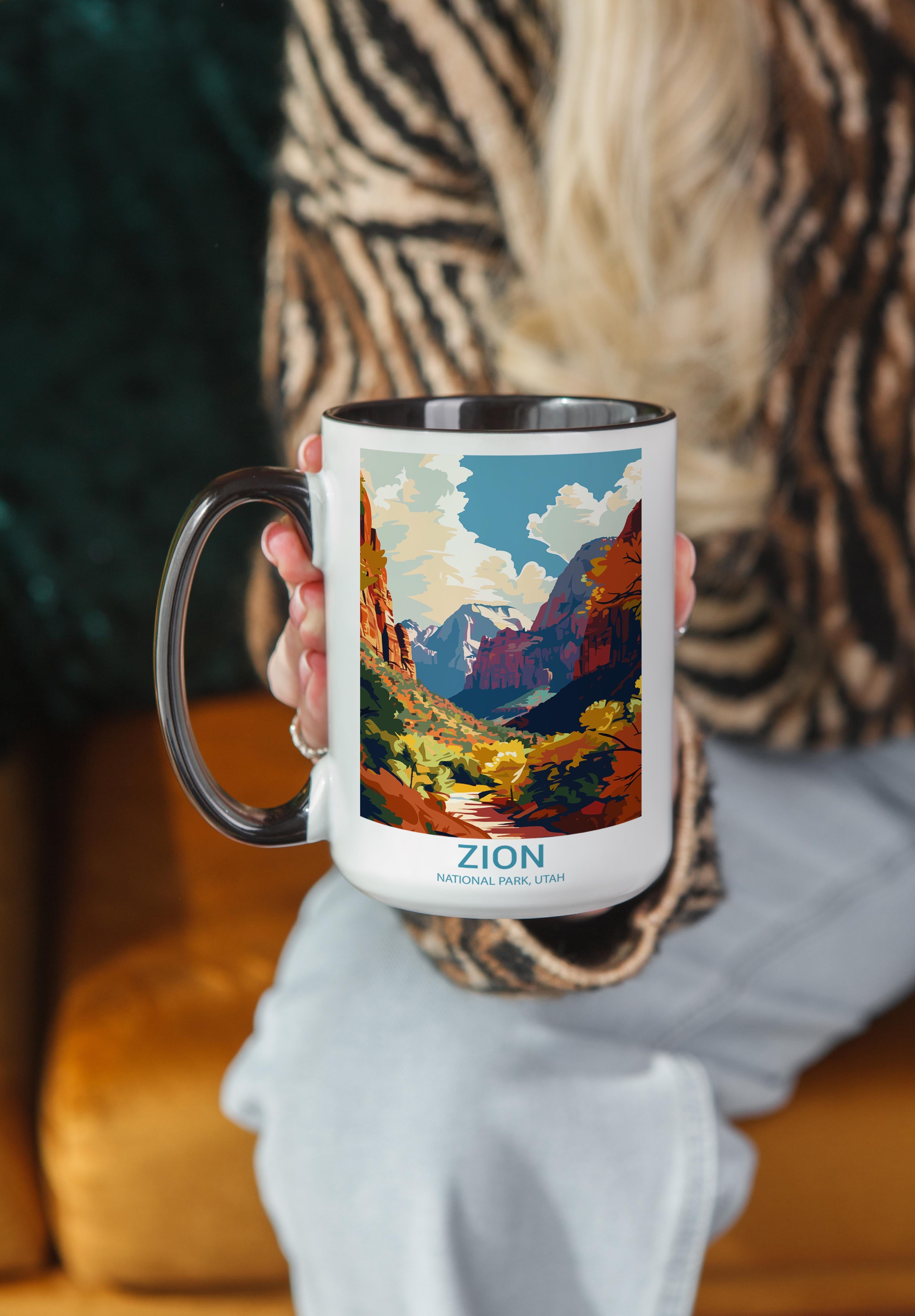 Zion - Utah - US National Park Tourism Mug