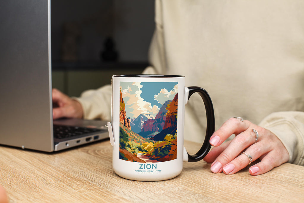 Zion - Utah - US National Park Tourism Mug