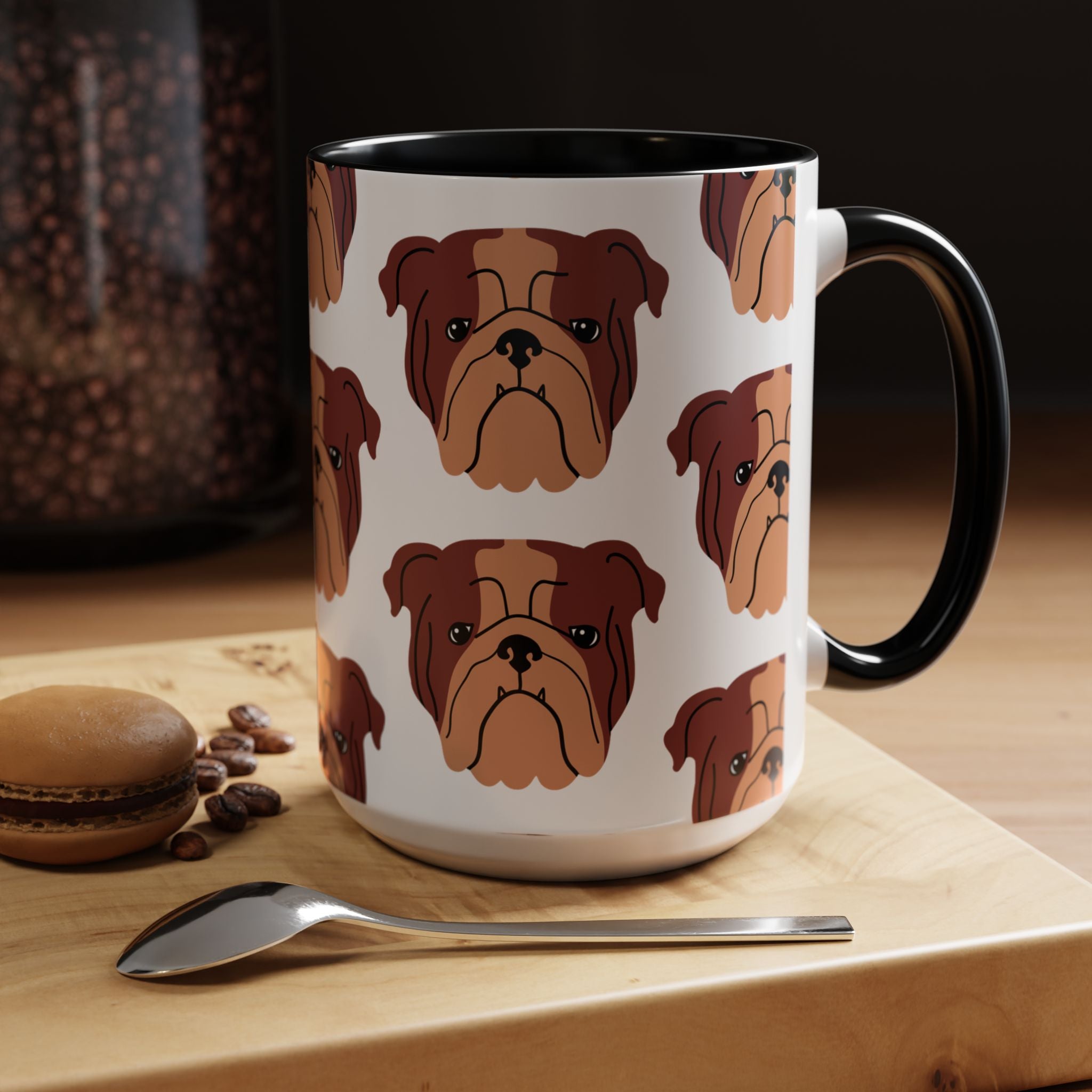Bulldog Dog Doodle Design 15oz Mug