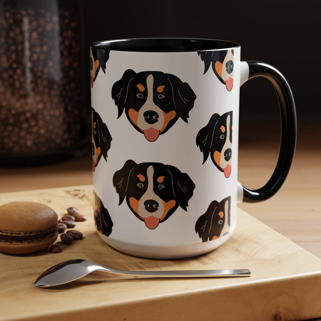 Bernese Mountain Dog Doodle Design 15oz Mug