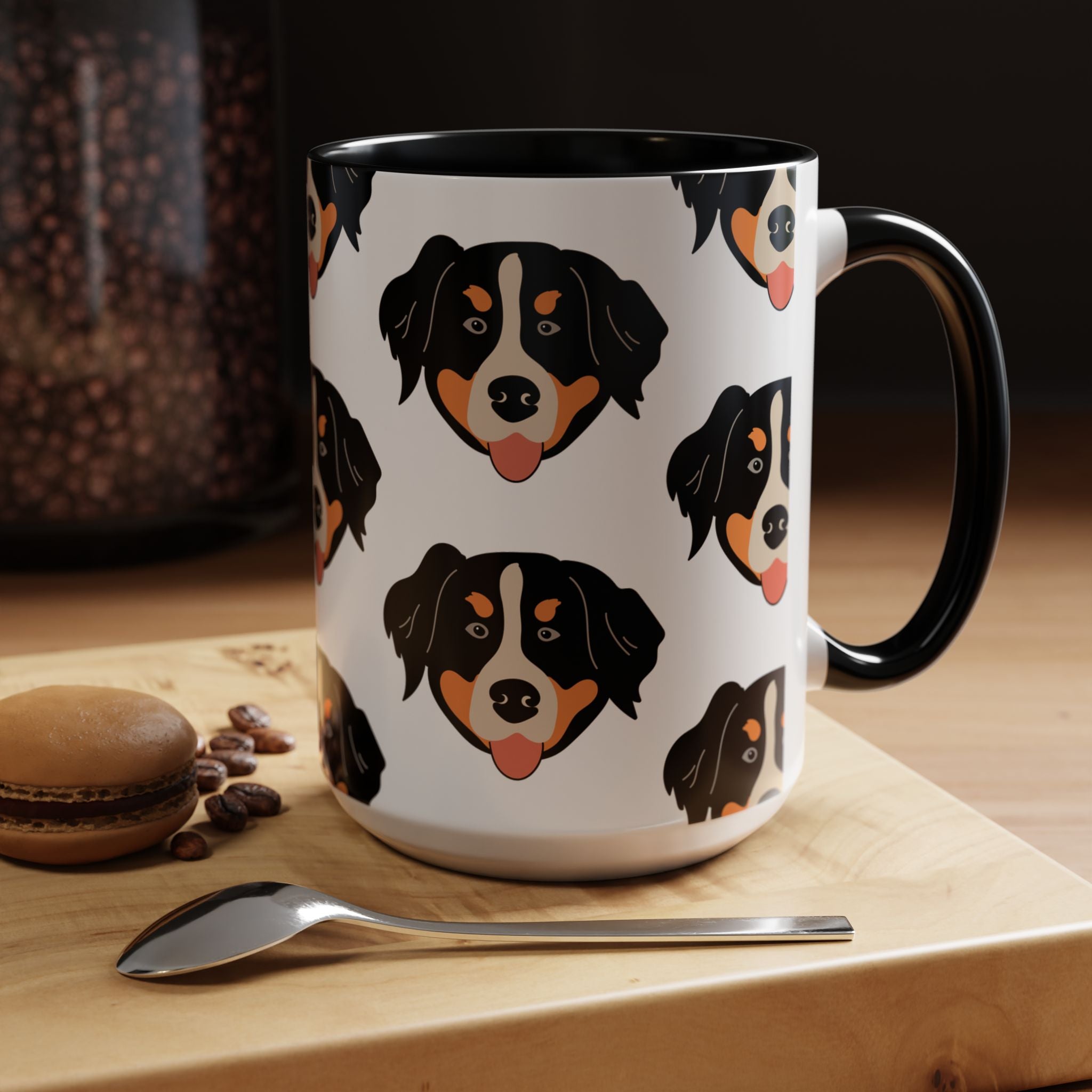 Bernese Mountain Dog Doodle Design 15oz Mug