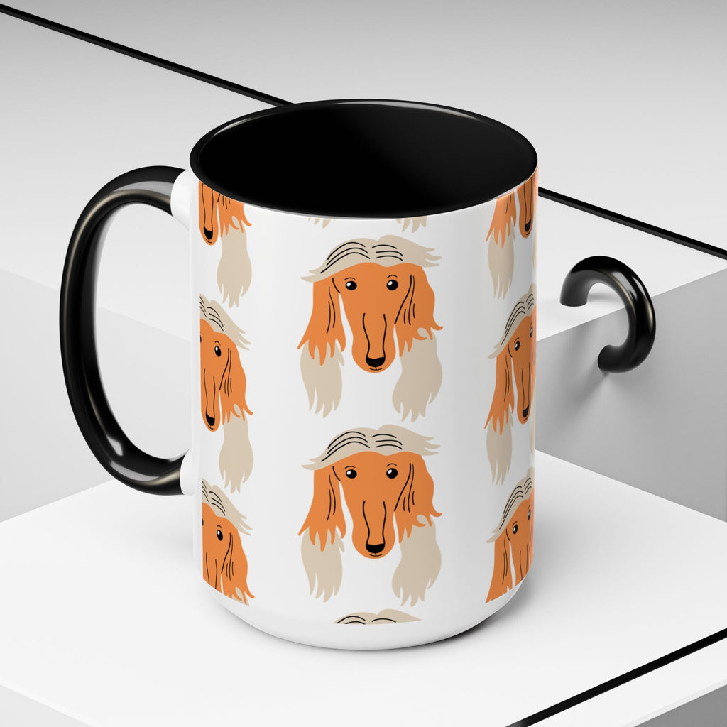 Borzoi Dog Doodle Design 15oz Mug