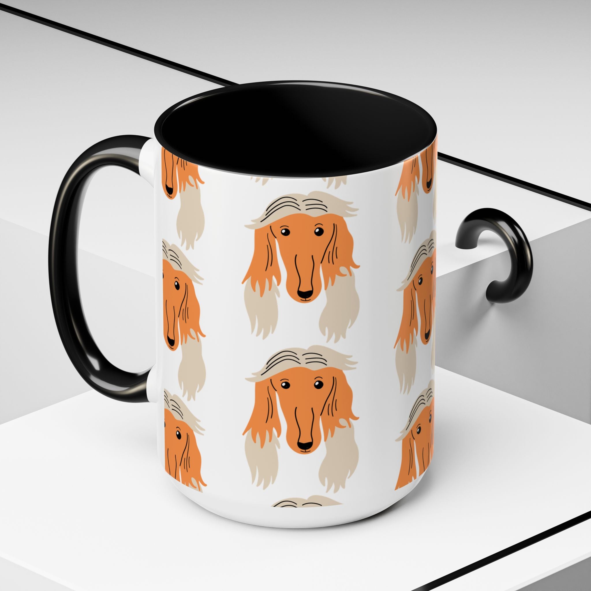 Borzoi Dog Doodle Design 15oz Mug