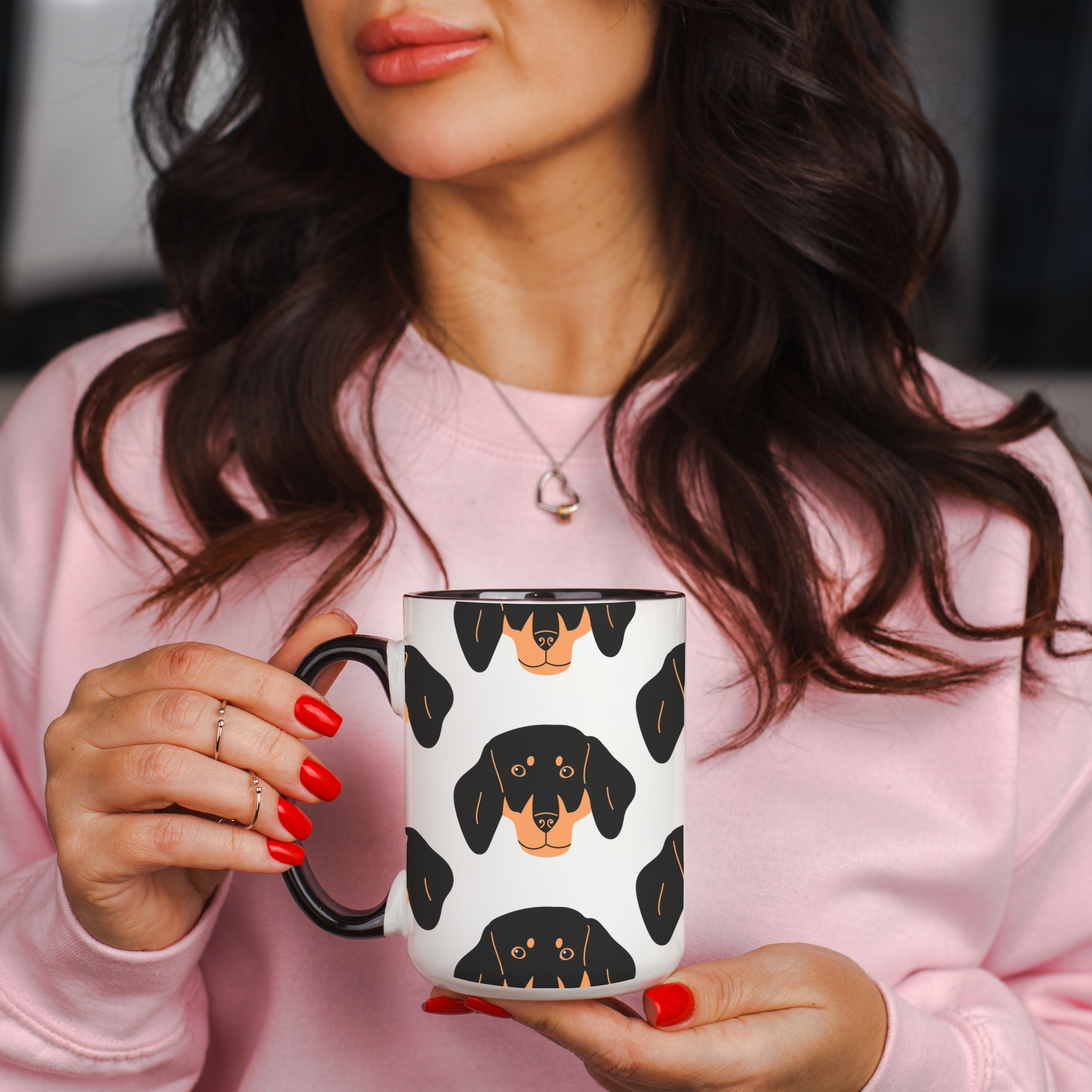 Dachshund Dog Doodle Design 15oz Mug