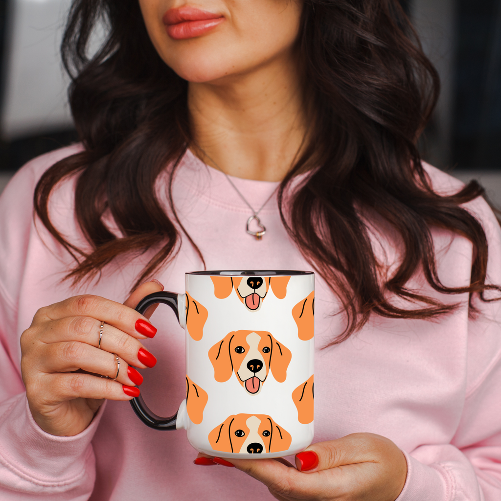 Beagle Dog Doodle Design 15oz Mug