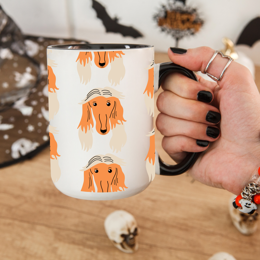 Borzoi Dog Doodle Design 15oz Mug