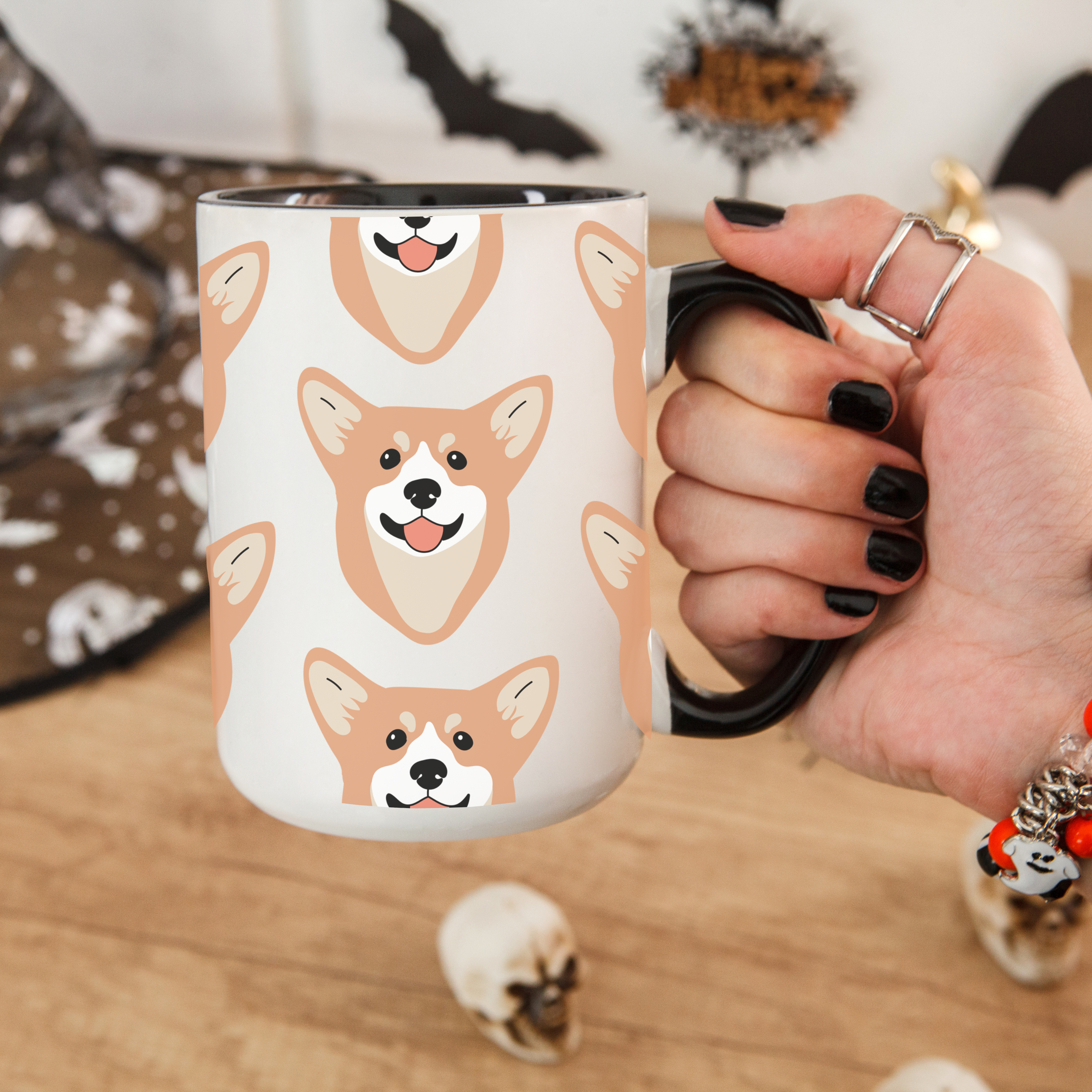 Corgi Dog Doodle Design 15oz Mug
