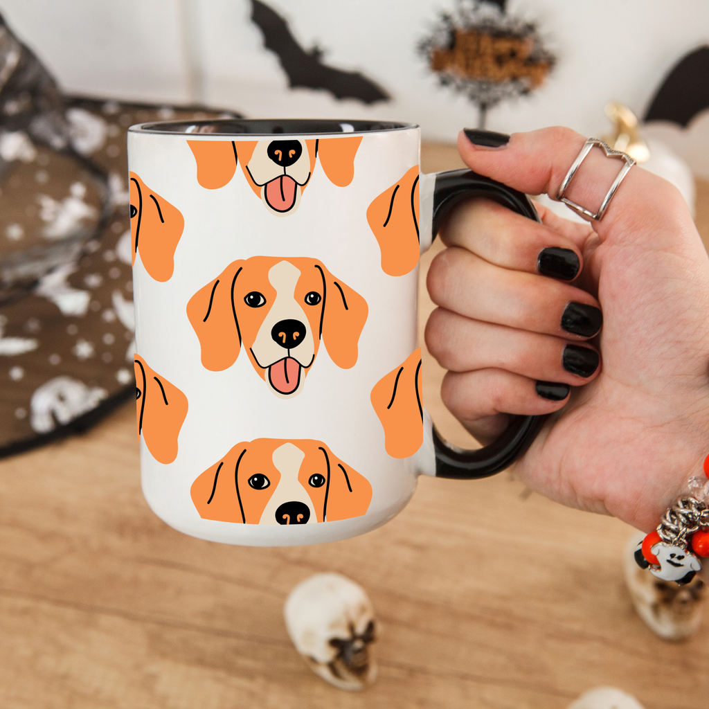 Beagle Dog Doodle Design 15oz Mug