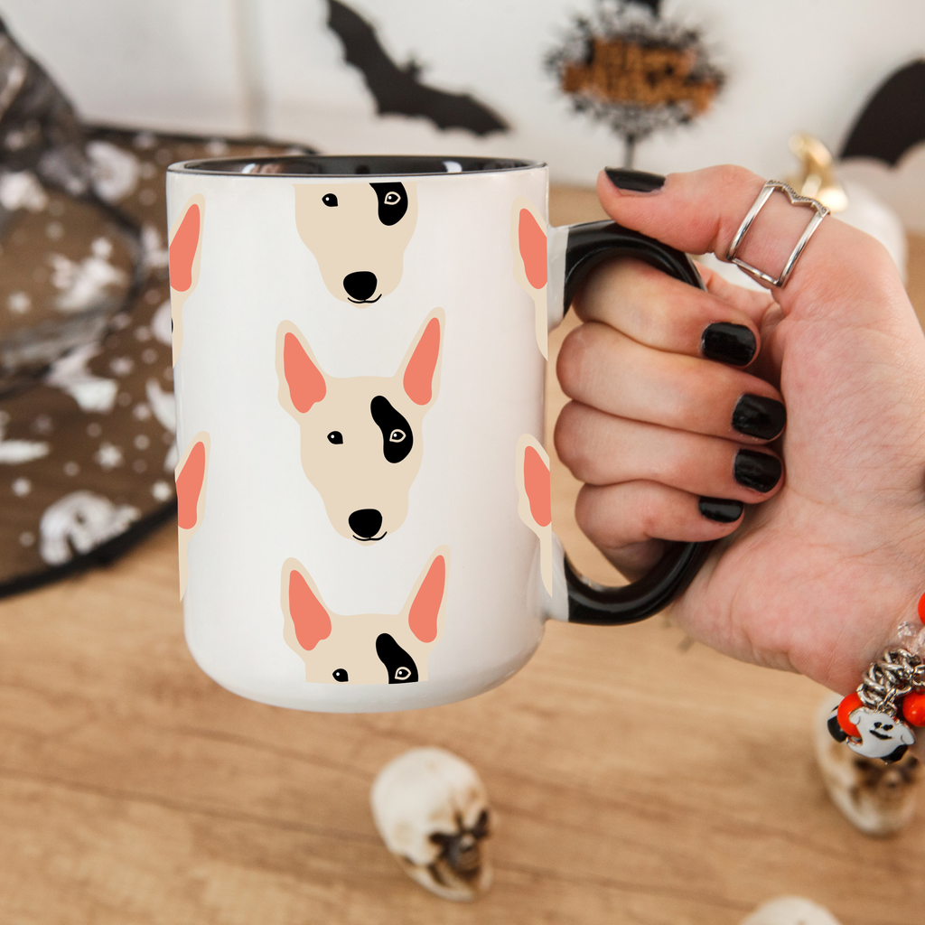 Bull Terrier Dog Doodle Design 15oz Mug