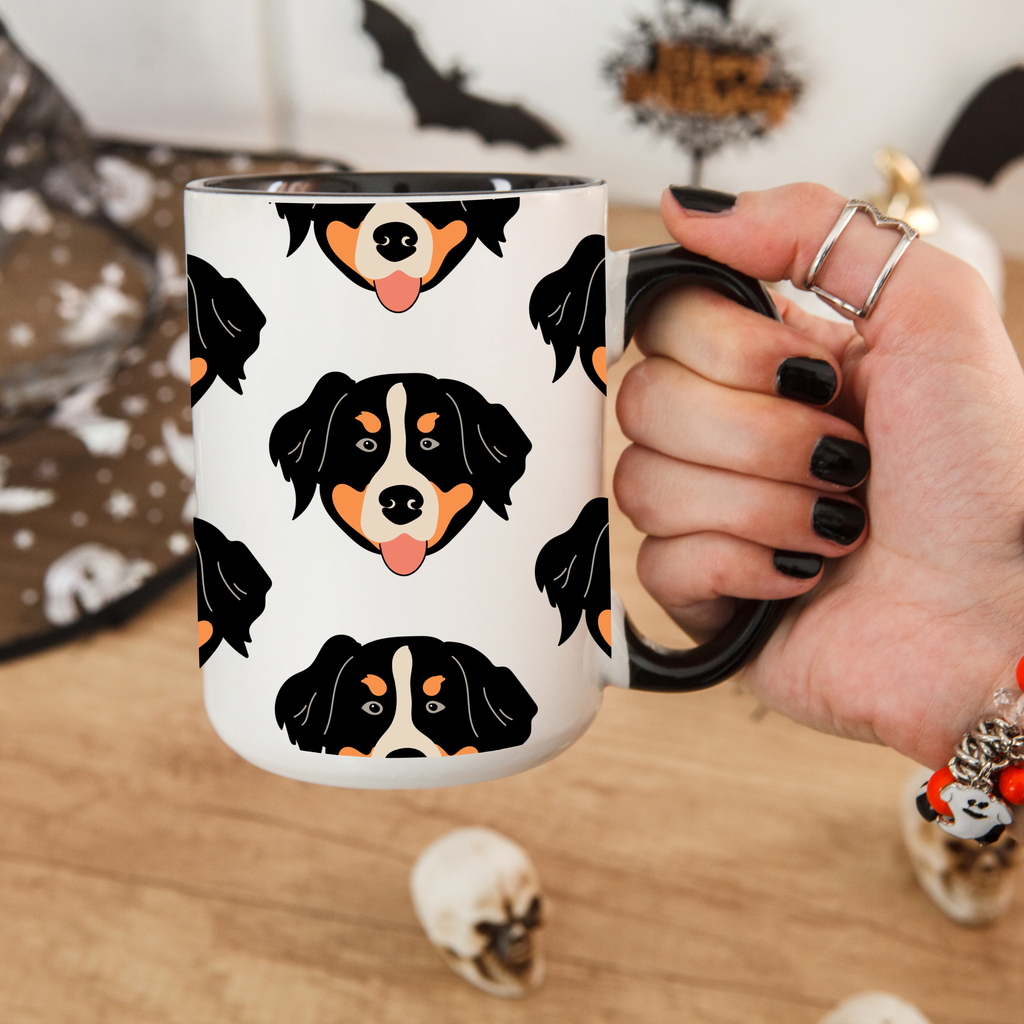 Bernese Mountain Dog Doodle Design 15oz Mug