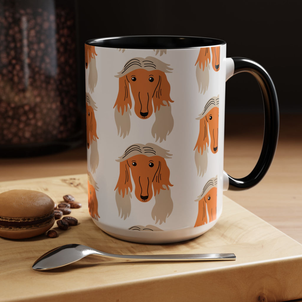 Borzoi Dog Doodle Design 15oz Mug