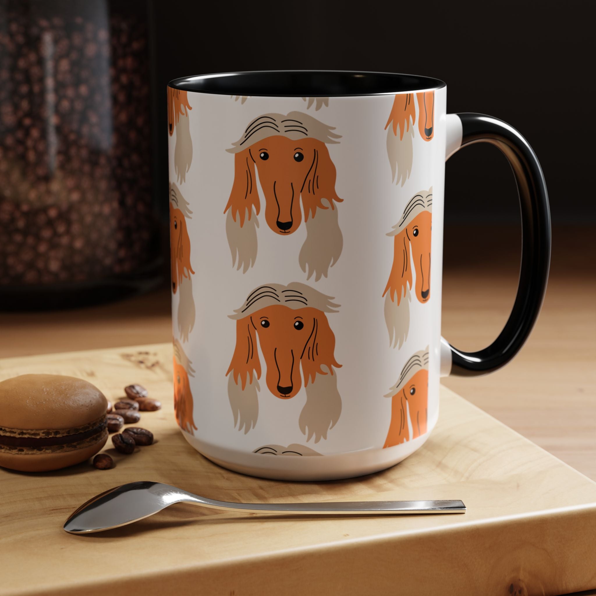 Borzoi Dog Doodle Design 15oz Mug