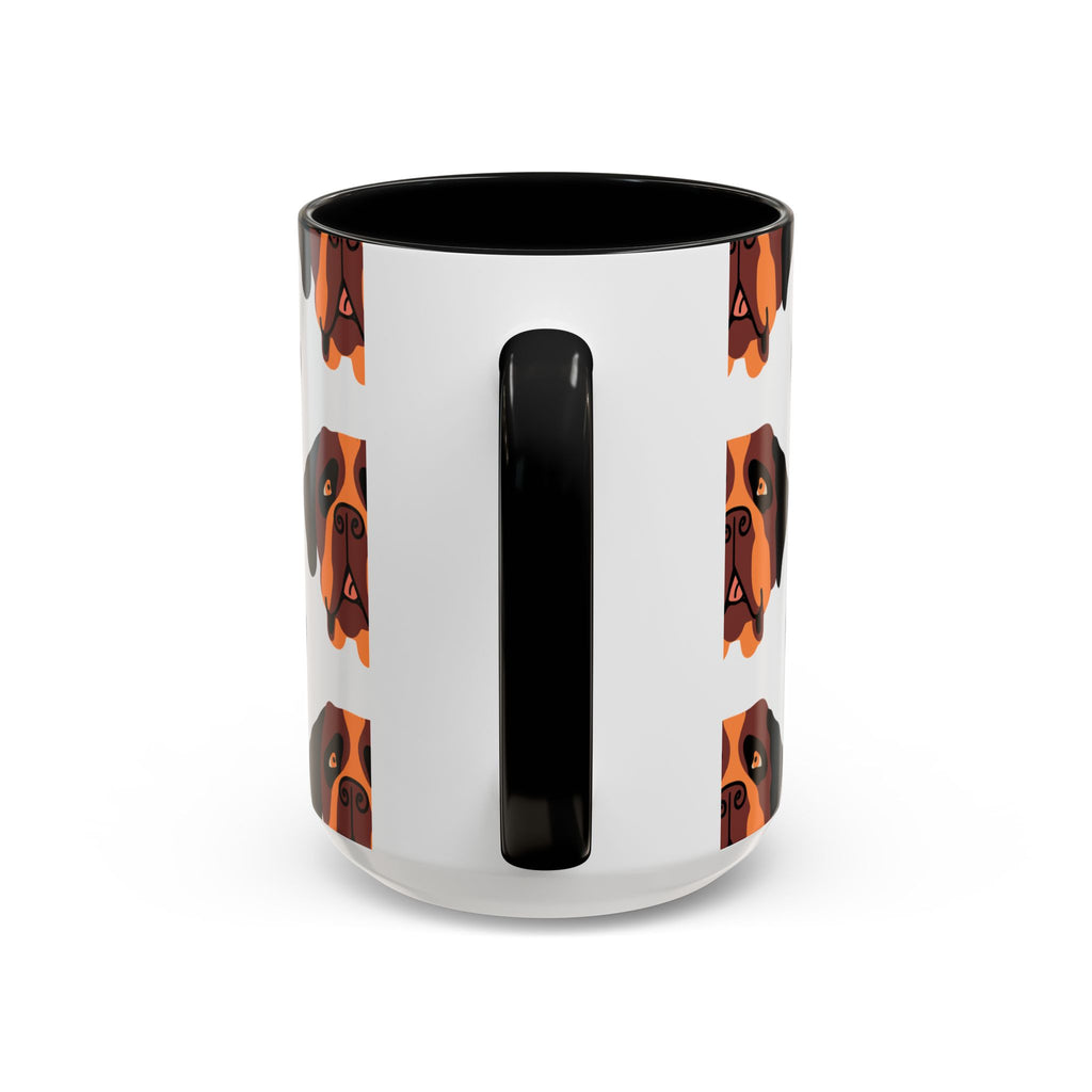 St Bernard Dog Doodle Design 15oz Mug