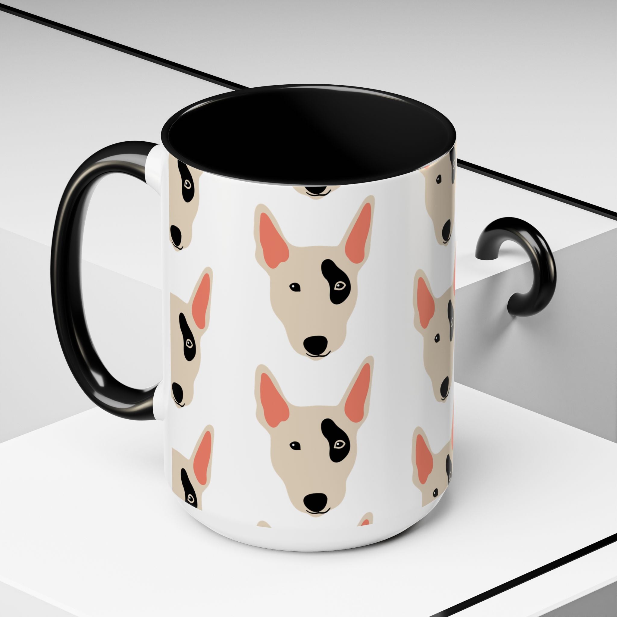 Bull Terrier Dog Doodle Design 15oz Mug