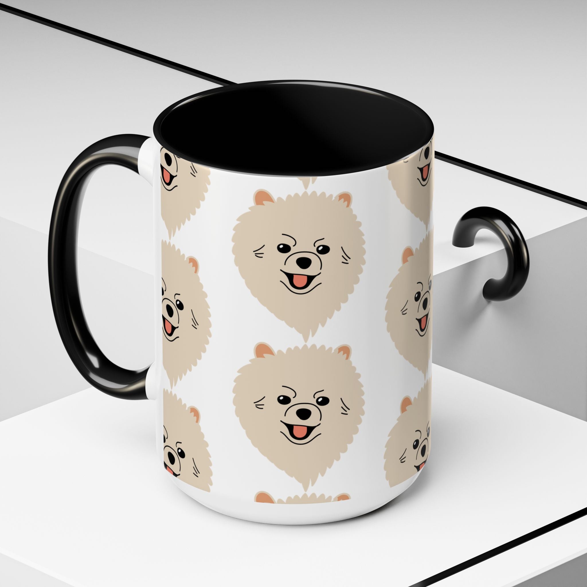 Pomeranian Dog Doodle Design 15oz Mug