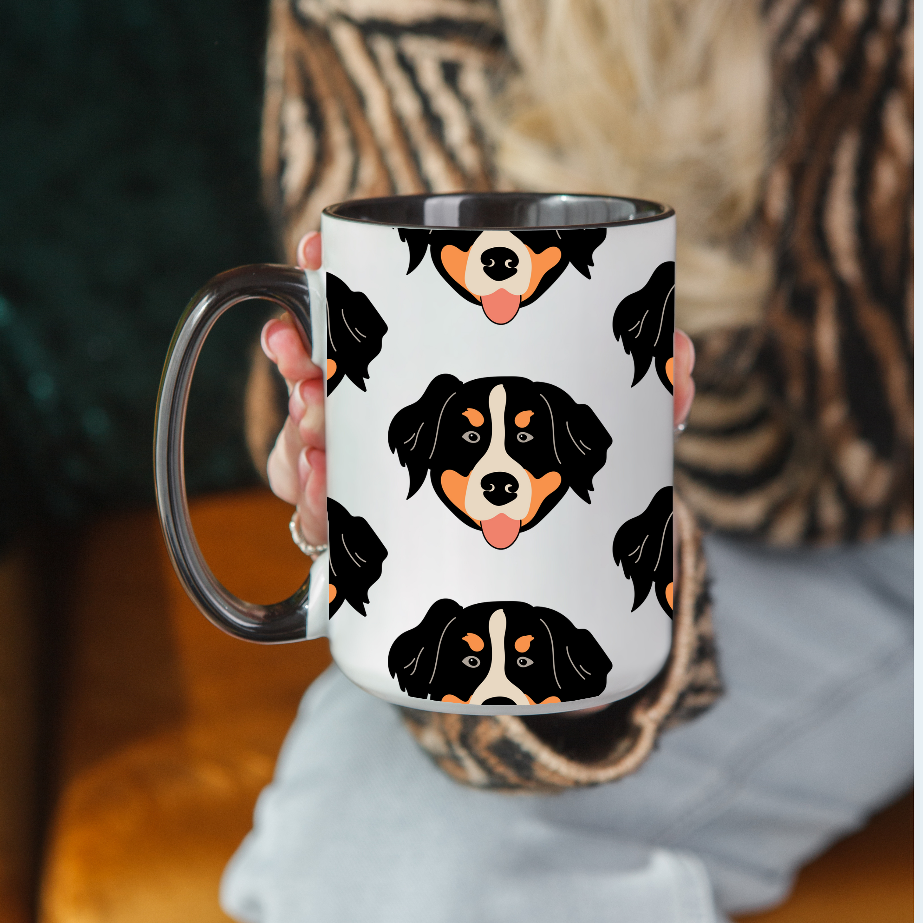 Bloodhound Dog Doodle Design 15oz Mug