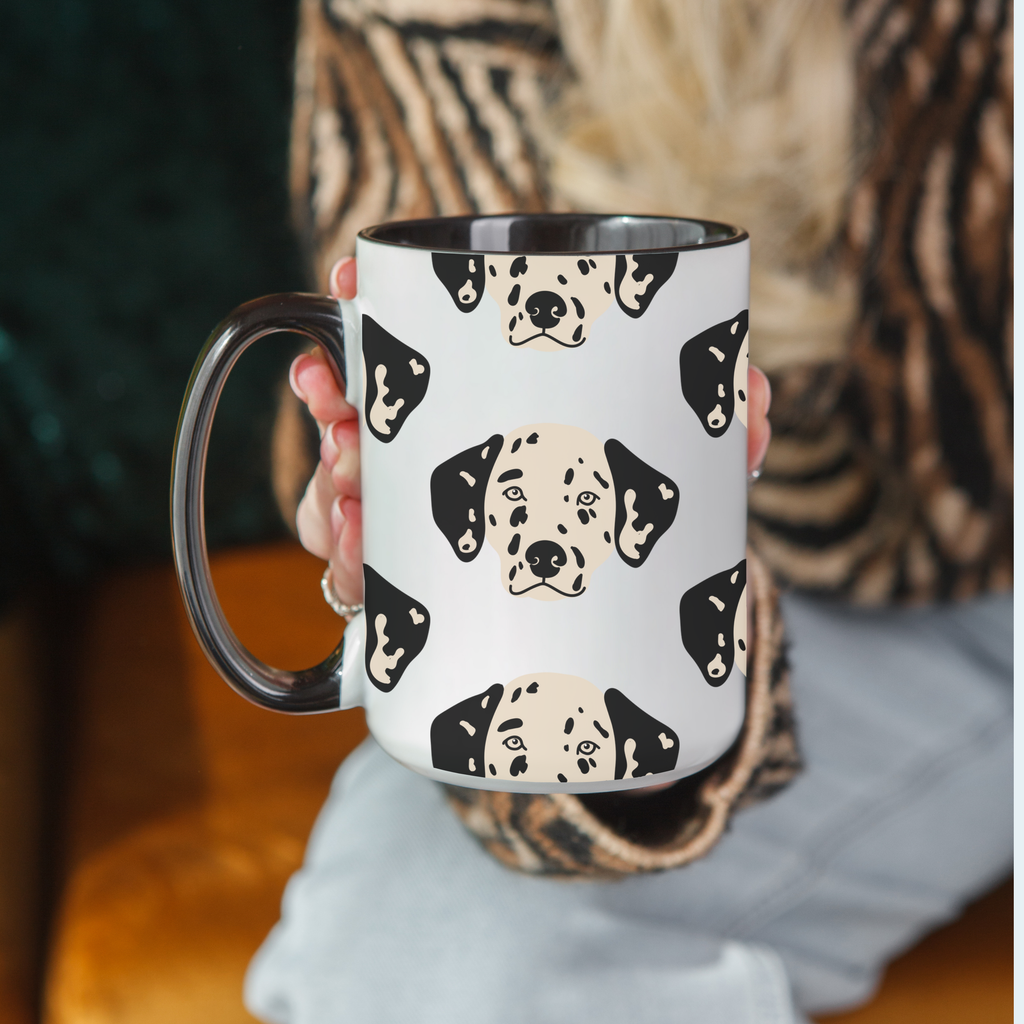 Dalmation Dog Doodle Design 15oz Mug