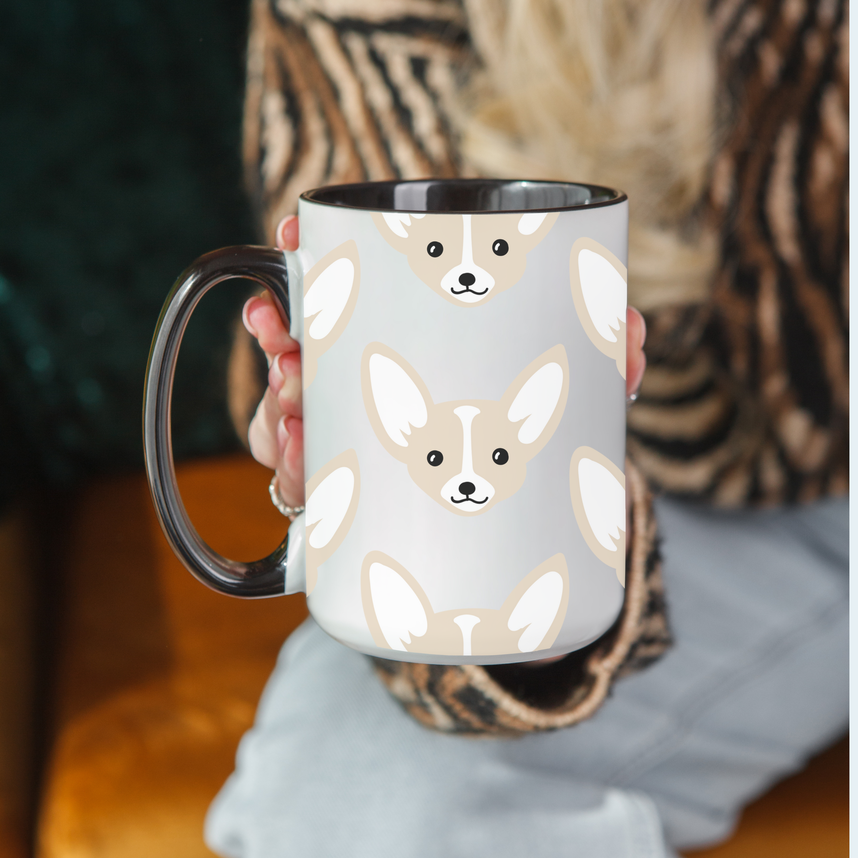 Chihuahua Dog Doodle Design 15oz Mug