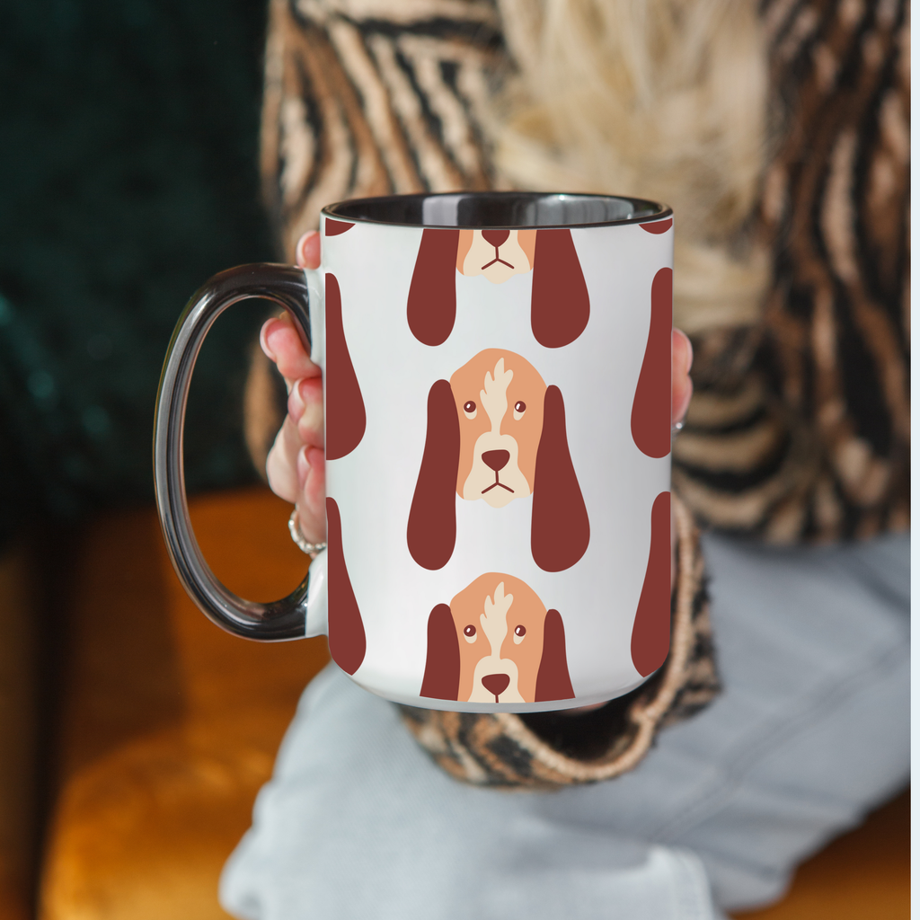 Bloodhound Dog Doodle Design 15oz Mug