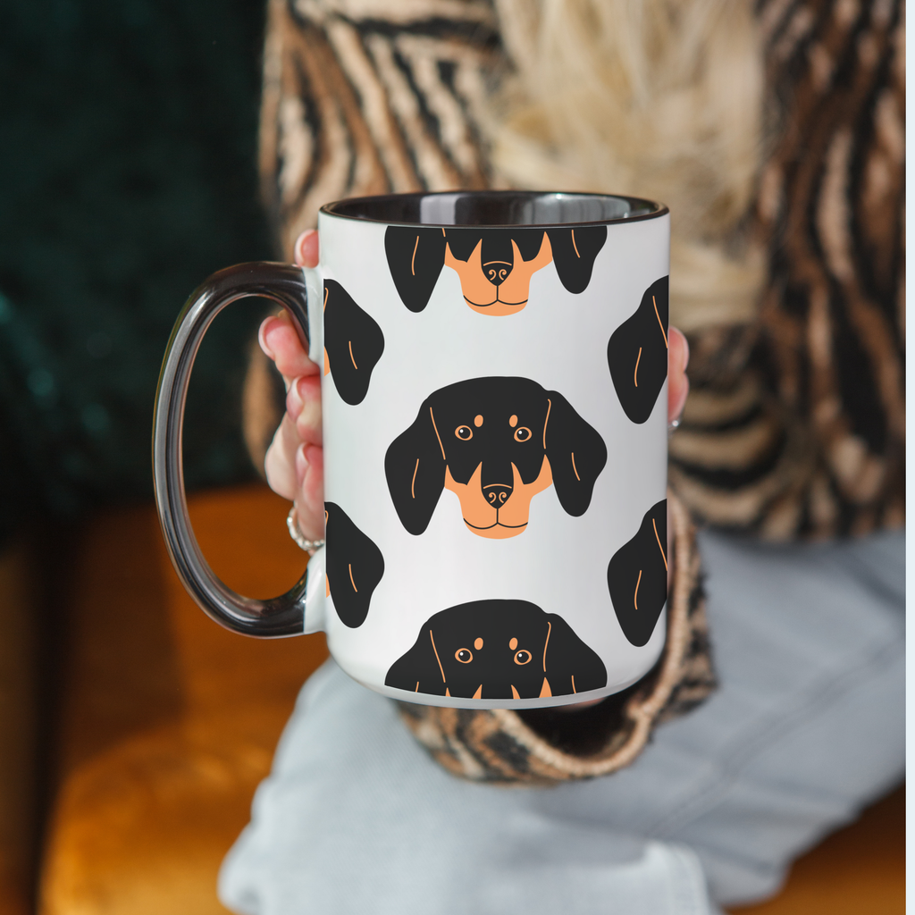 Dachshund Dog Doodle Design 15oz Mug