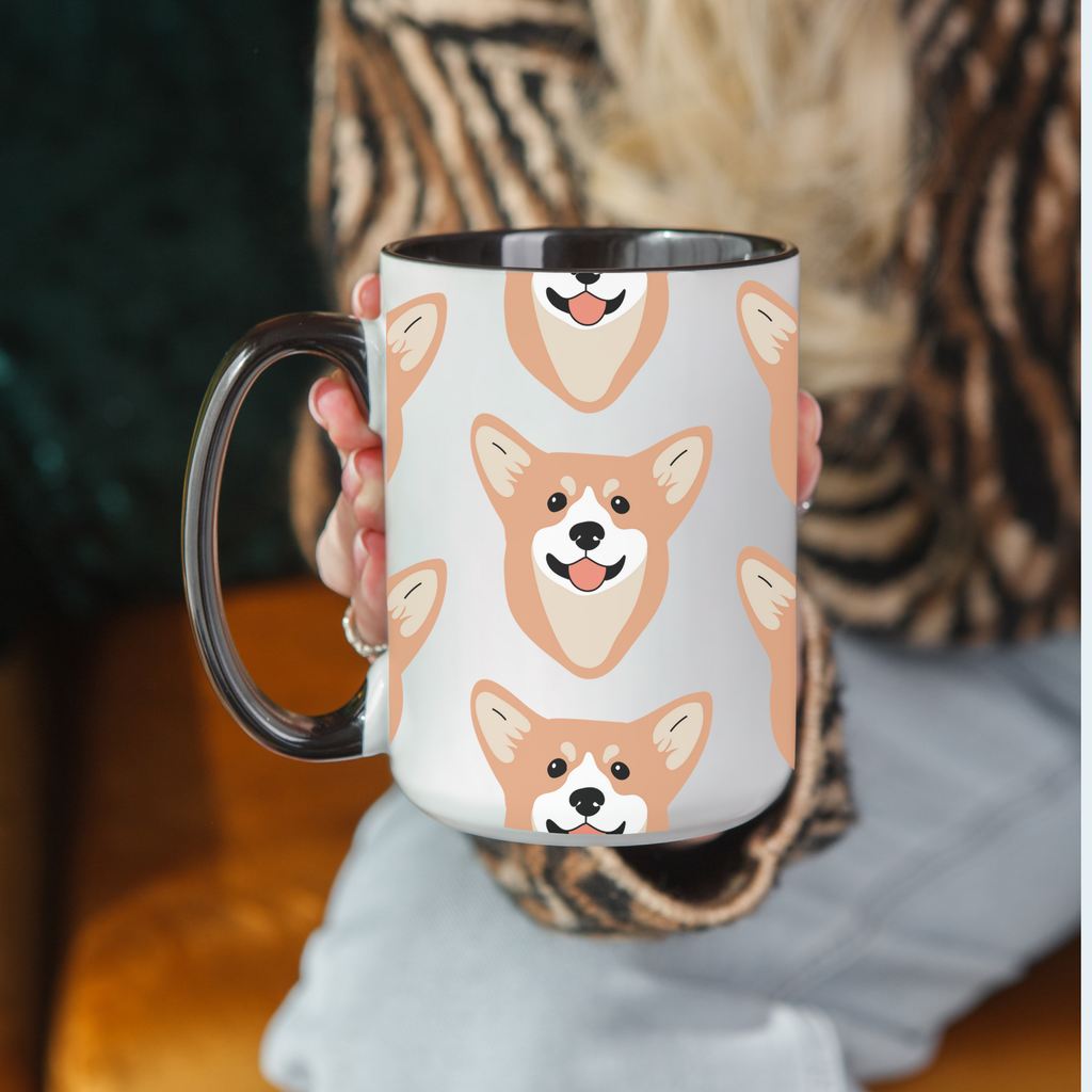 Corgi Dog Doodle Design 15oz Mug