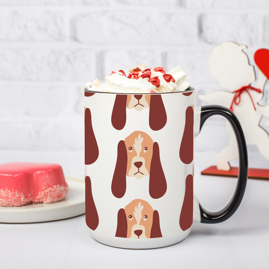 Bloodhound Dog Doodle Design 15oz Mug