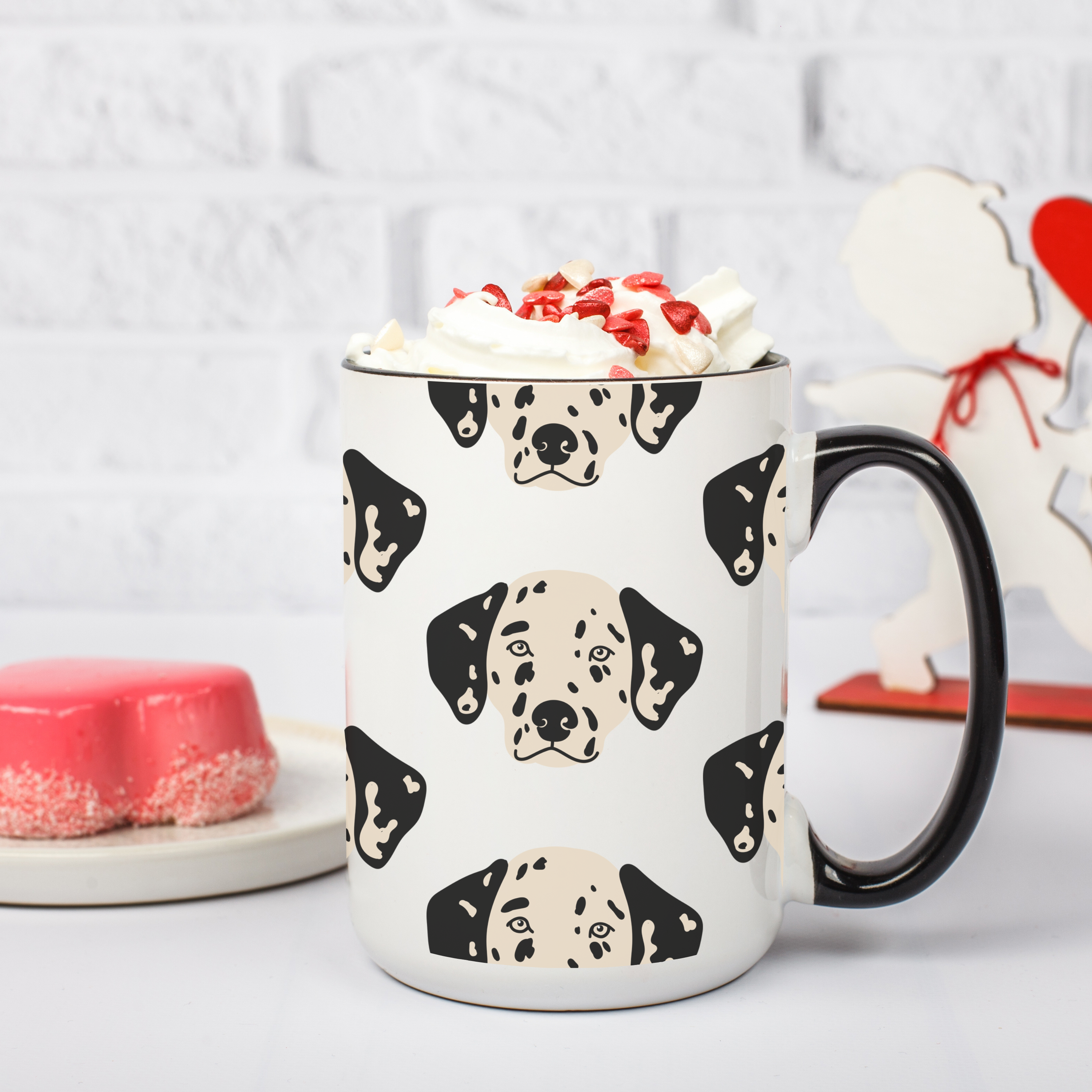 Dalmation Dog Doodle Design 15oz Mug