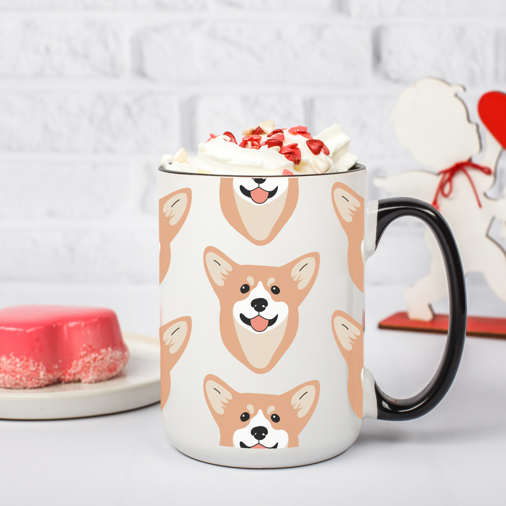 Corgi Dog Doodle Design 15oz Mug