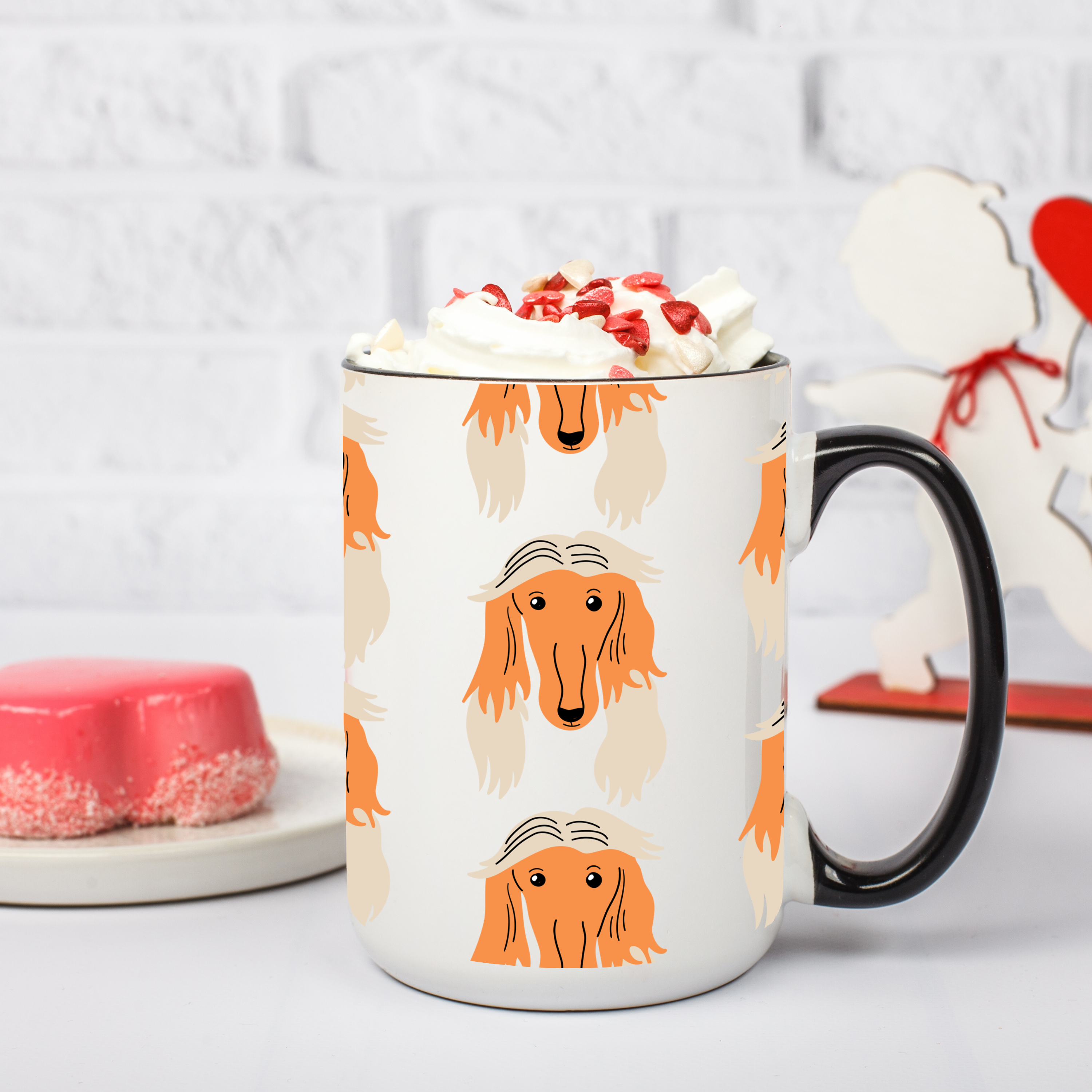 Borzoi Dog Doodle Design 15oz Mug