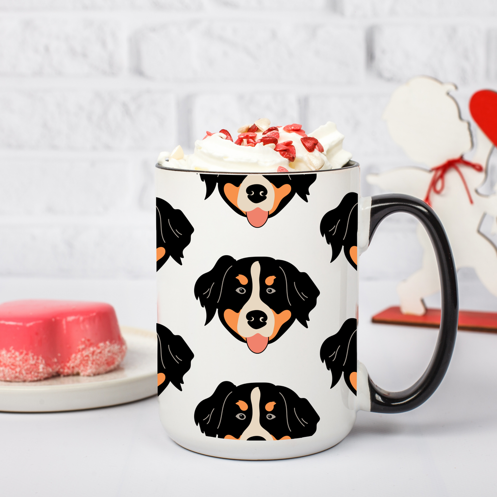 Bernese Mountain Dog Doodle Design 15oz Mug