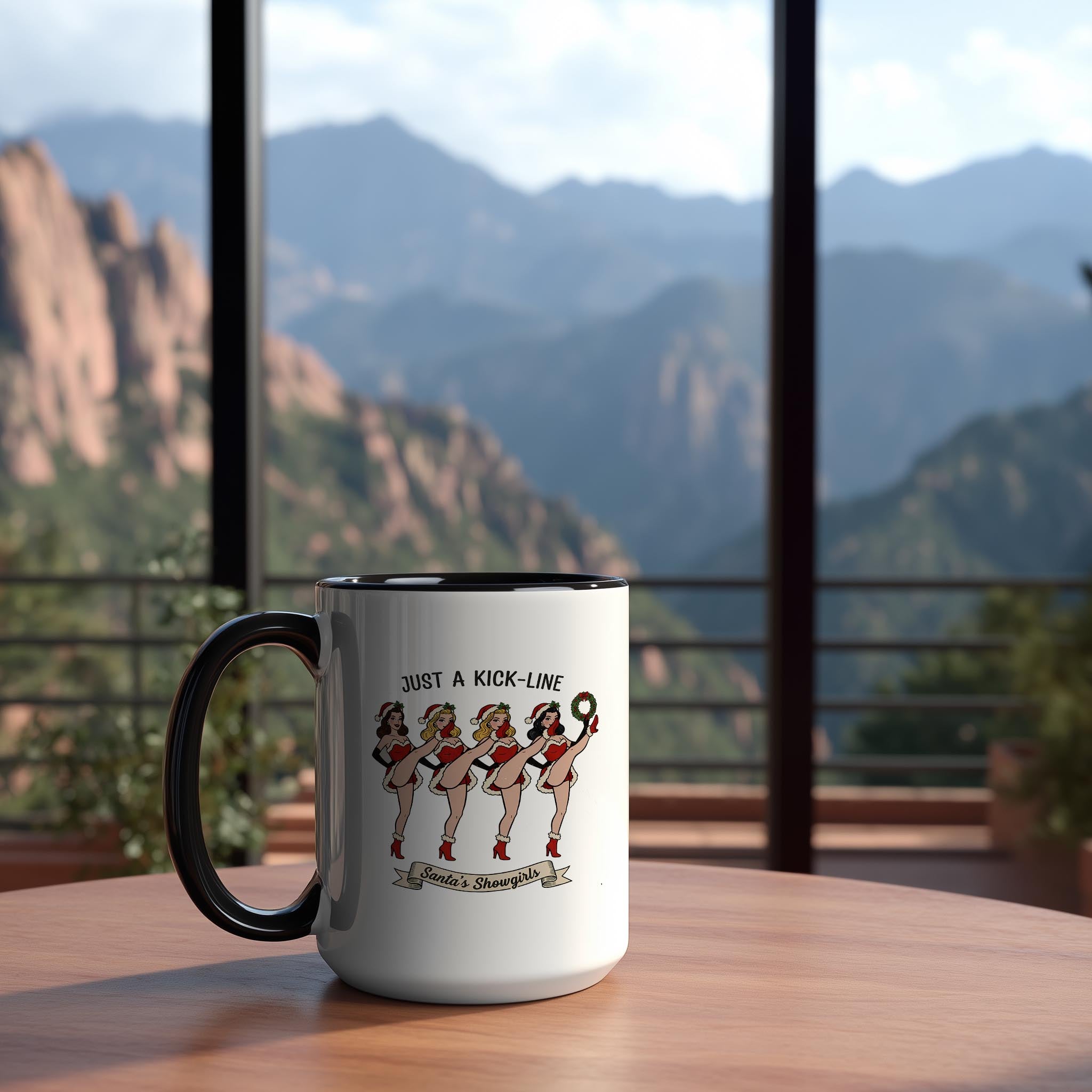 Santa's Showgirls - Christmas Mug