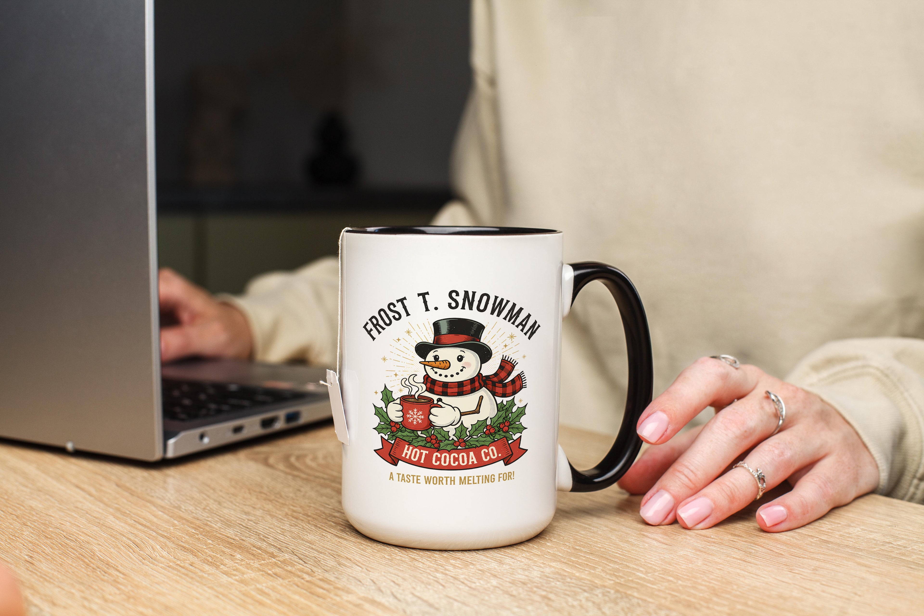 Frost T. Snowman Hot Cocoa - Christmas Mug