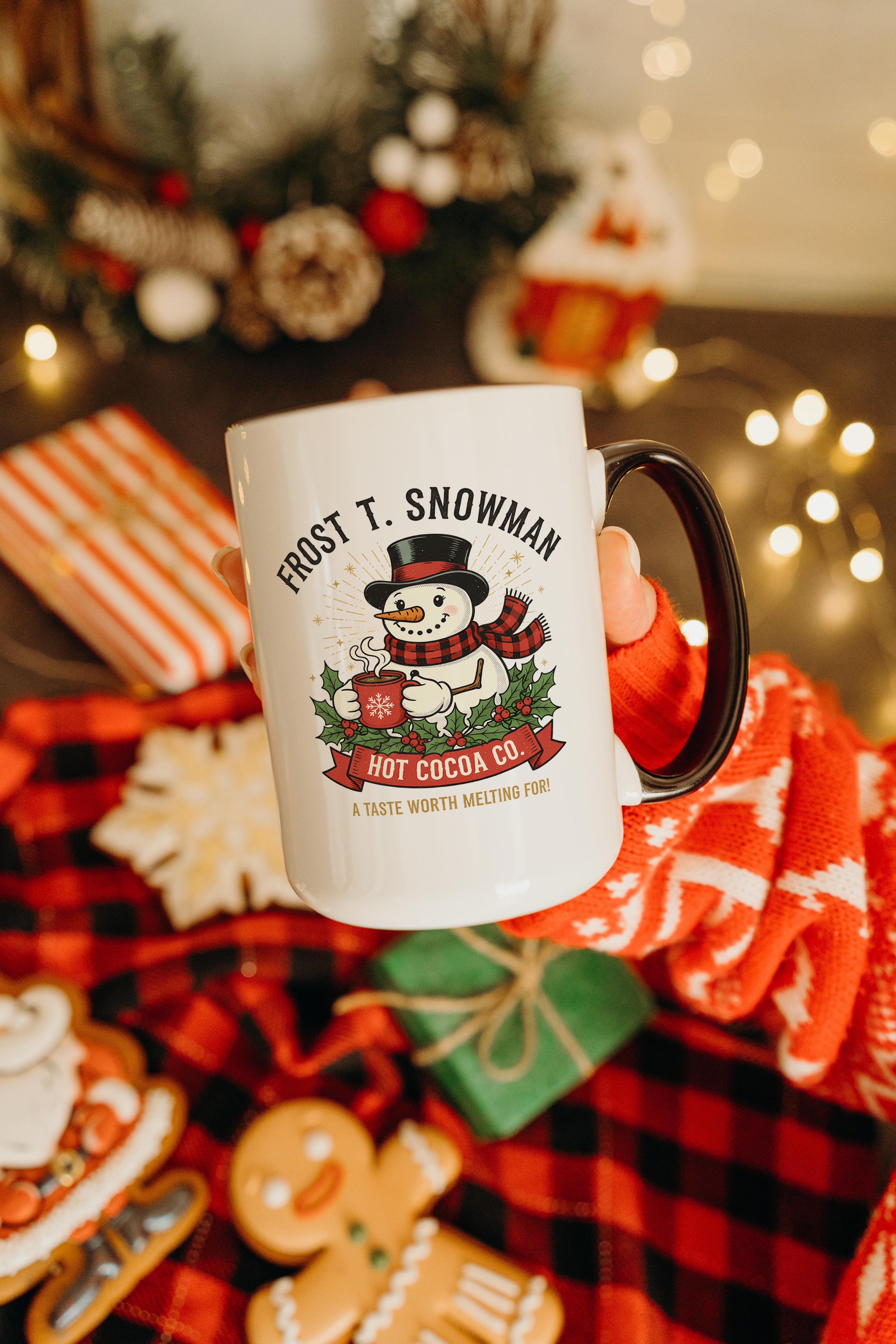 Frost T. Snowman Hot Cocoa - Christmas Mug