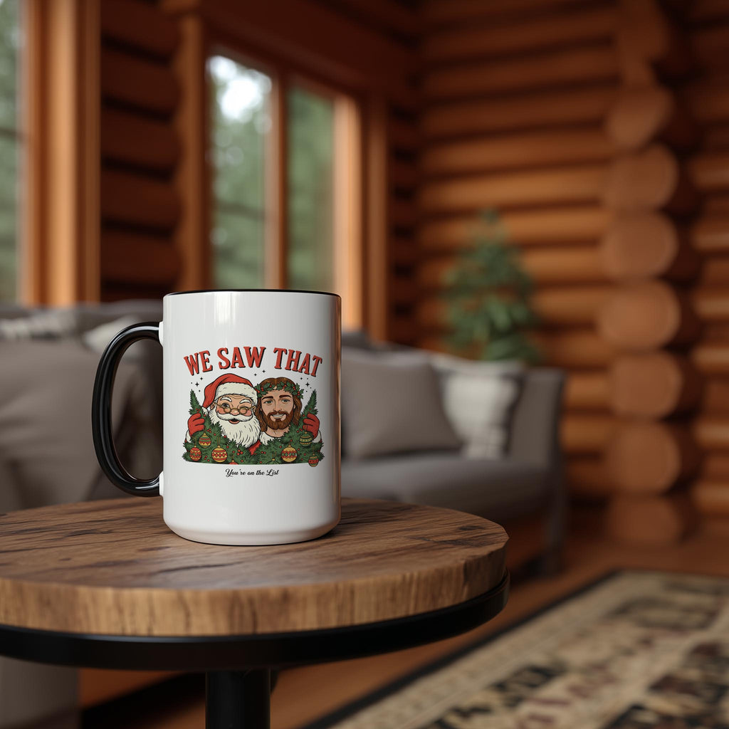 Santa and Jesus - Christmas Mug