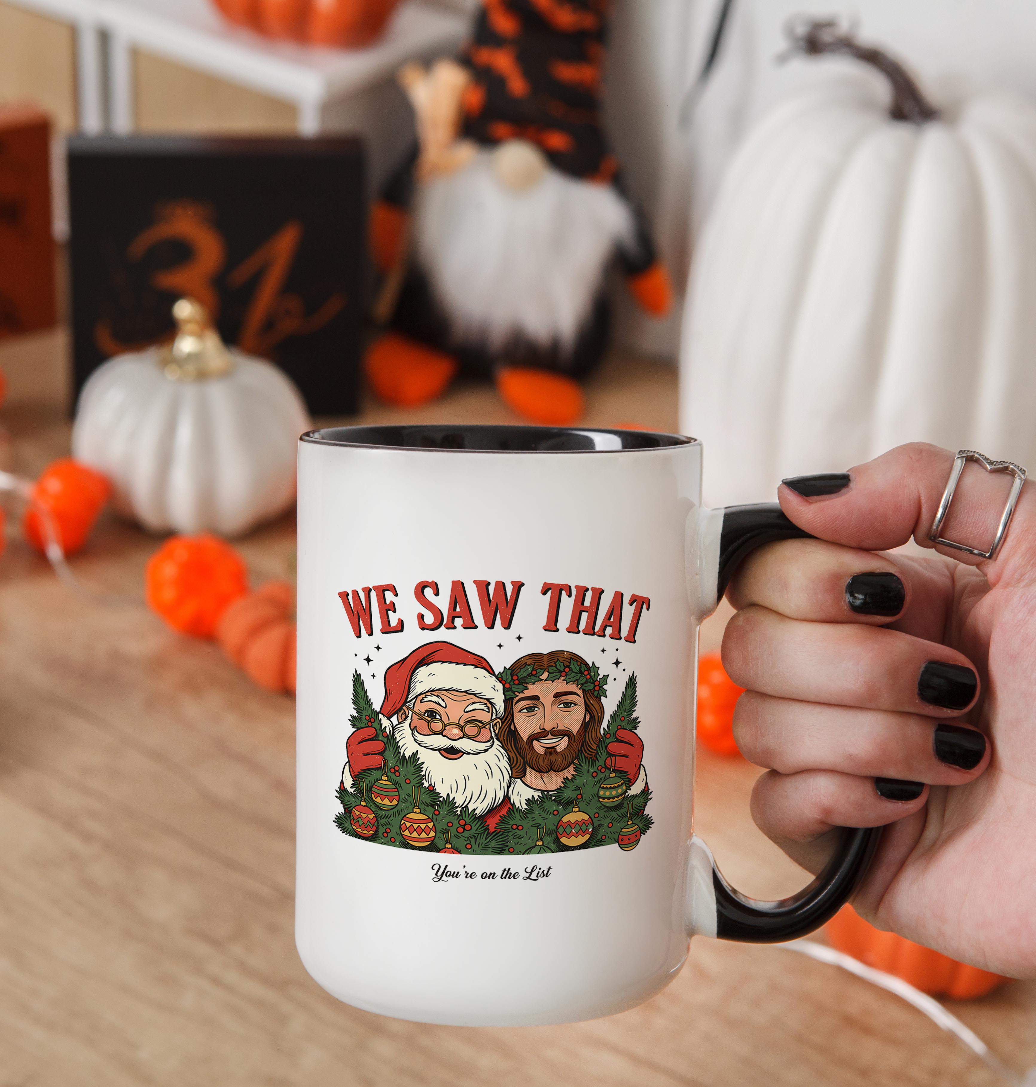 Santa and Jesus - Christmas Mug