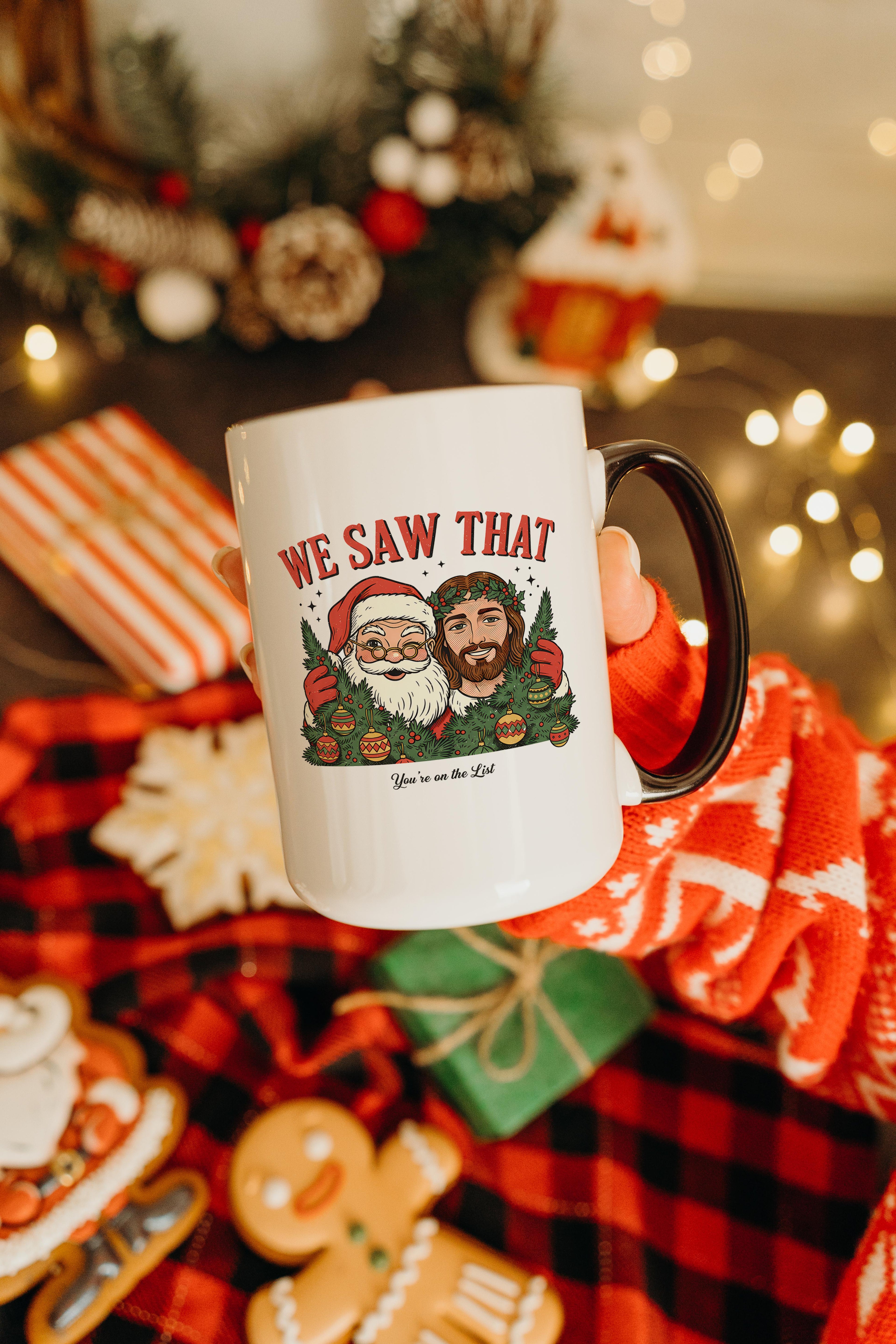 Santa and Jesus - Christmas Mug