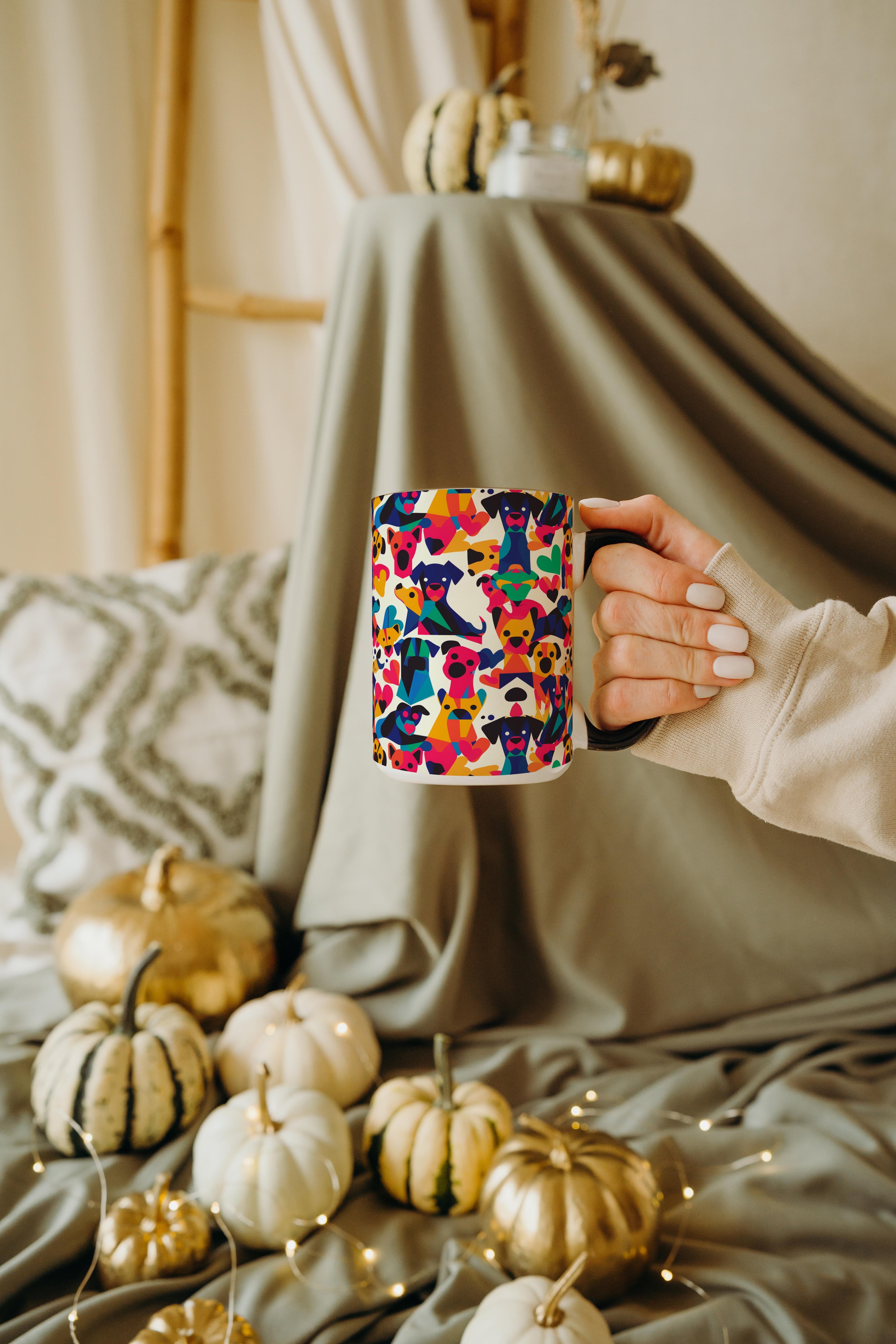 Abstract Dogs Pattern - Pet Lovers Mug