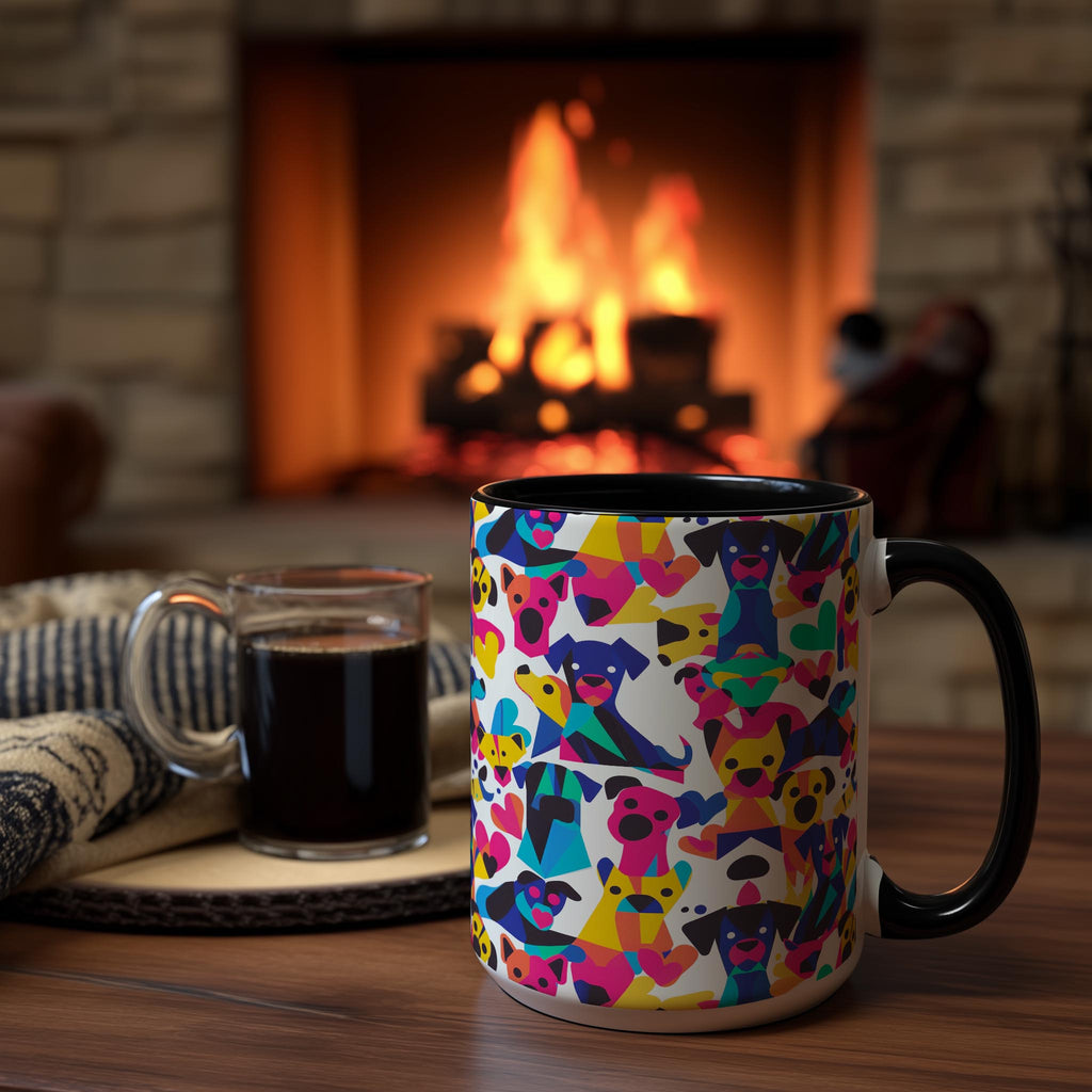 Abstract Dogs Pattern - Pet Lovers Mug