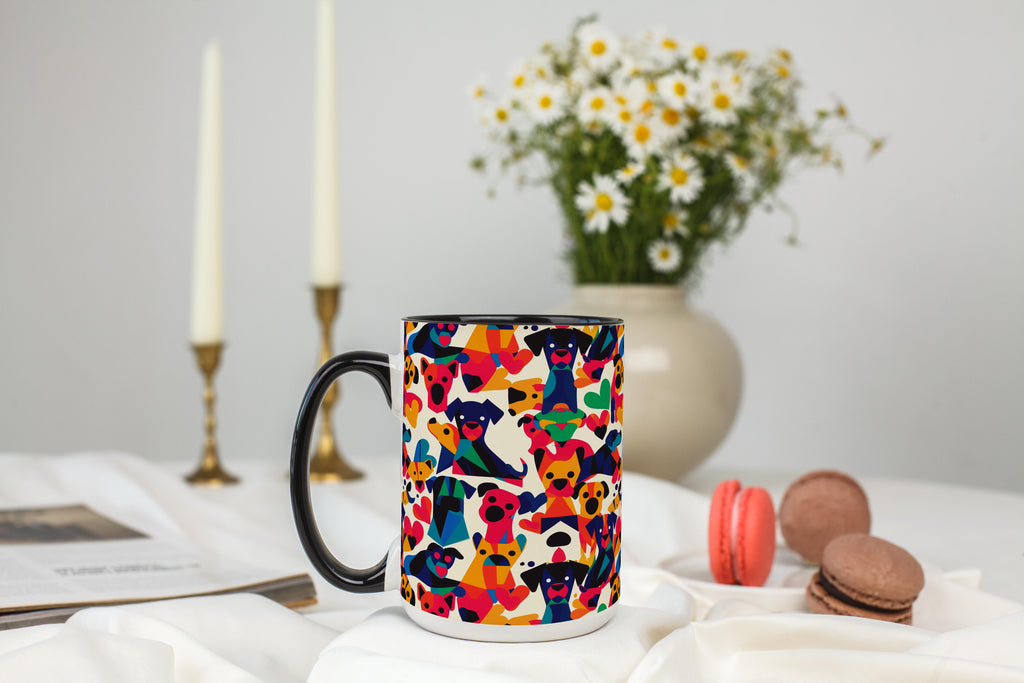 Abstract Dogs Pattern - Pet Lovers Mug