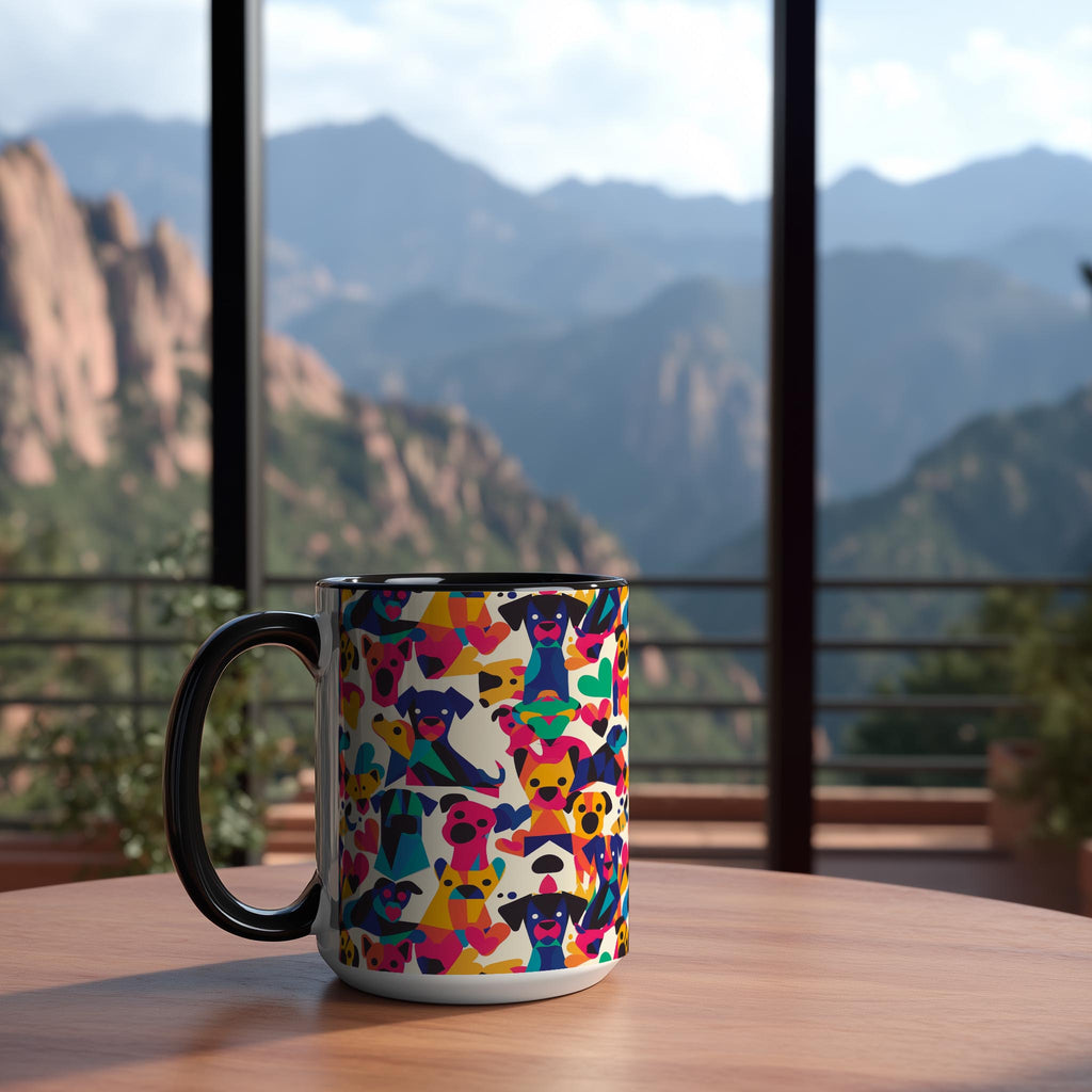 Abstract Dogs Pattern - Pet Lovers Mug