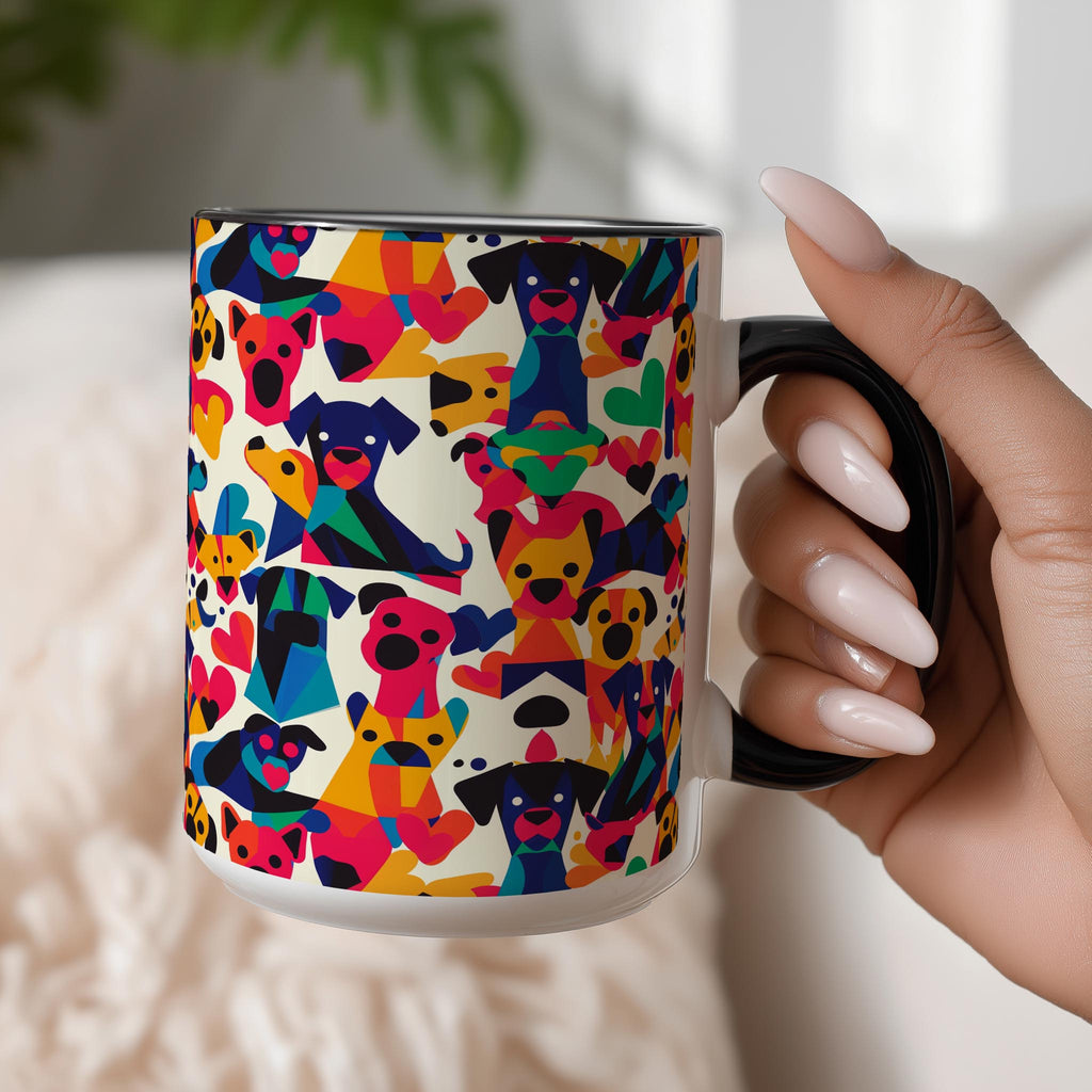 Abstract Dogs Pattern - Pet Lovers Mug