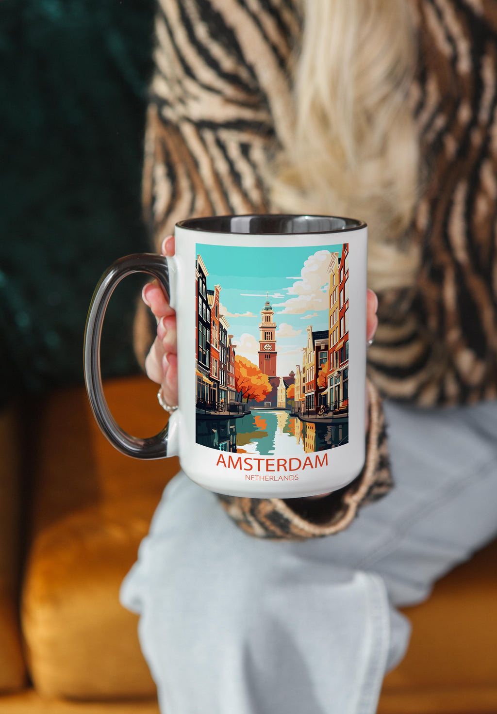 Amsterdam - The Netherlands - Beautiful Tourist Hotspots Mug